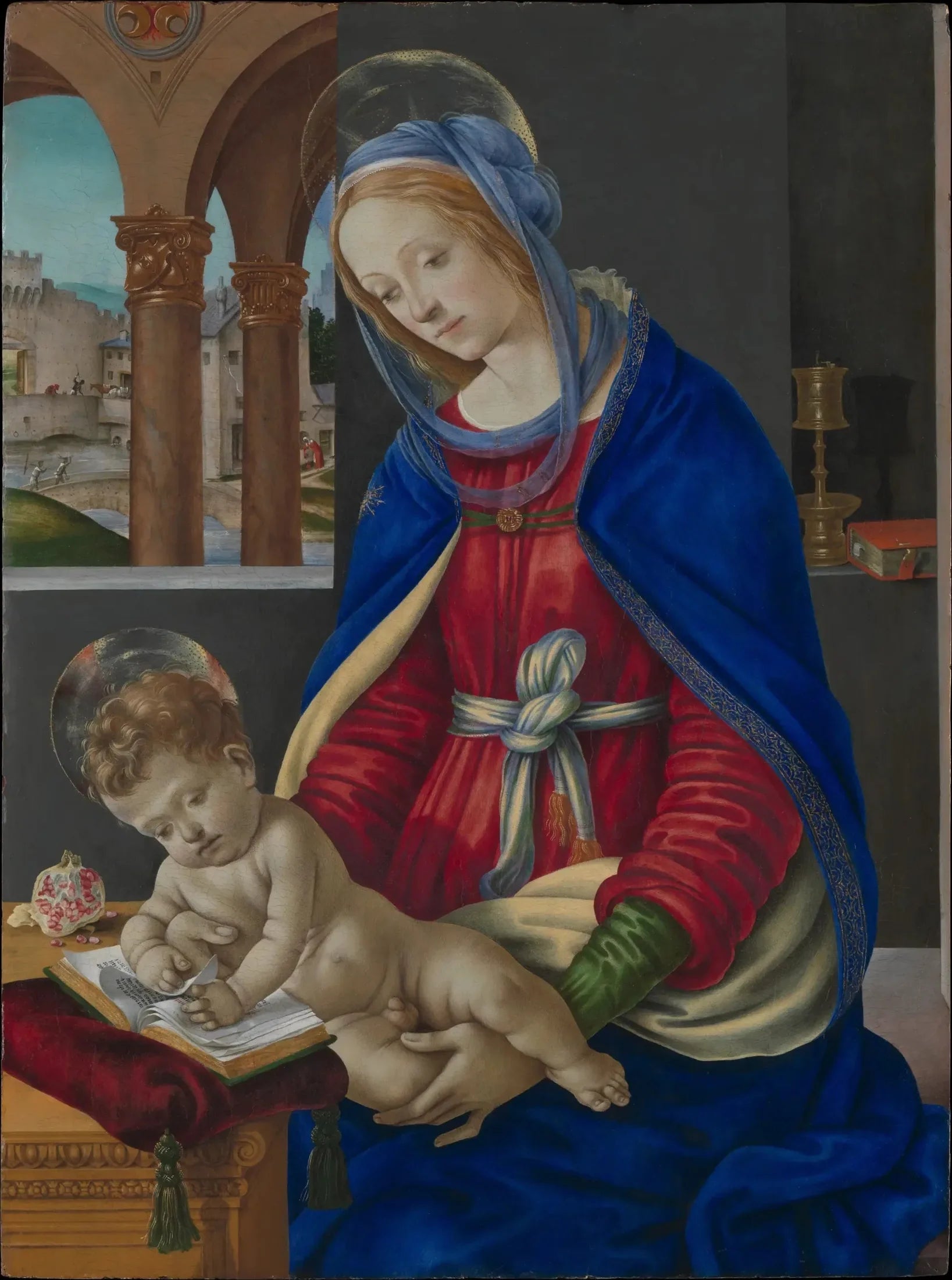Vierge à l'Enfant - Filippino Lippi image 1 copie peinte à la main à l’huile