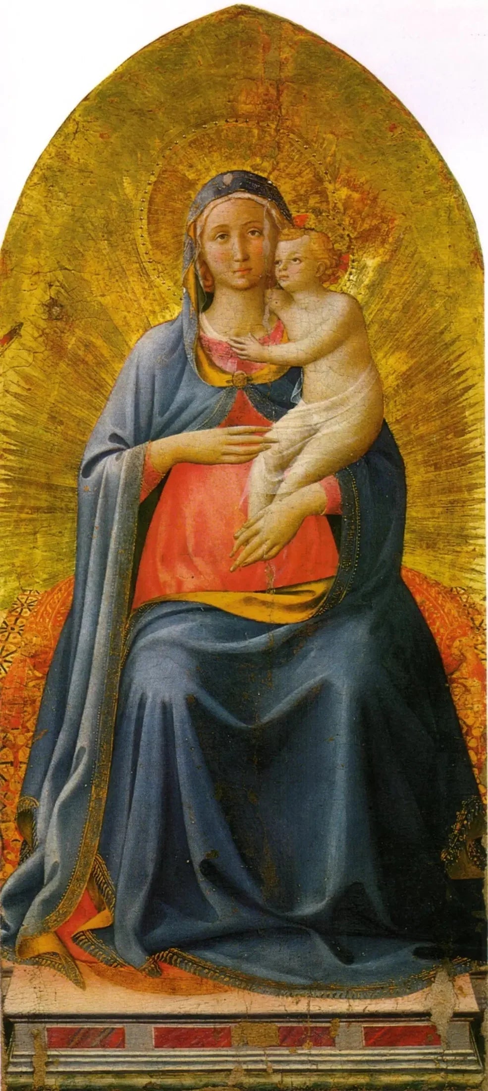 Vierge à l'enfant - Fra Angelico image 1 copie peinte à la main à l’huile
