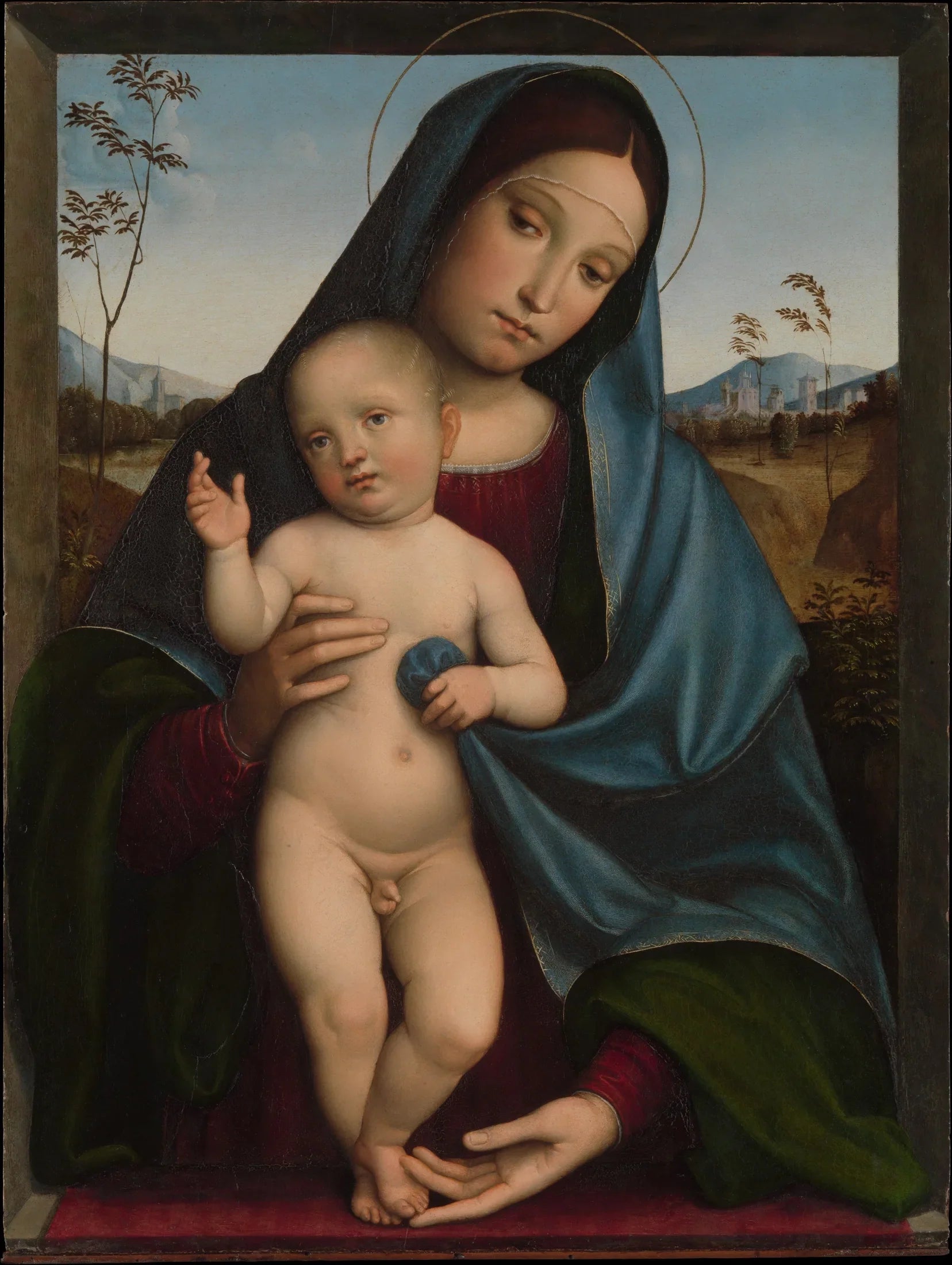 Vierge à l'Enfant - Francesco Francia image 1 tableau peint à l’huile sur toile