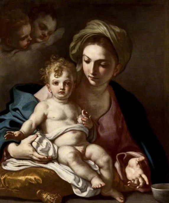 Vierge à l'Enfant - Francesco Solimena image 1 reproduction de peinture à l’huile