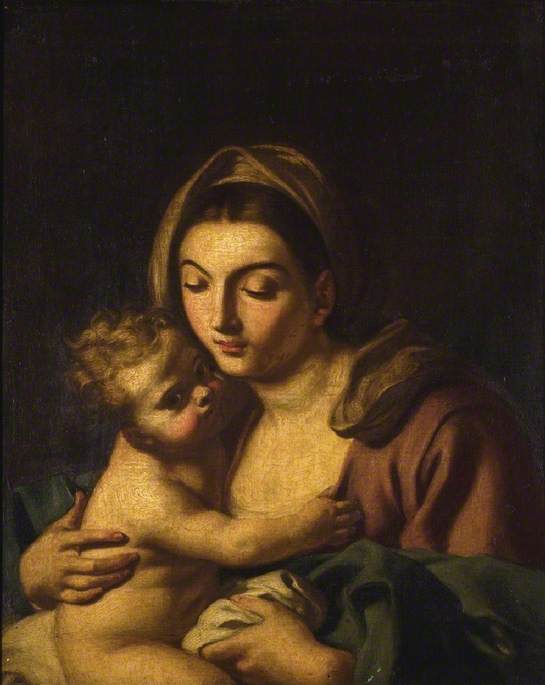 Vierge à l'Enfant - Francesco Solimena image 1 tableau peint à l’huile sur toile
