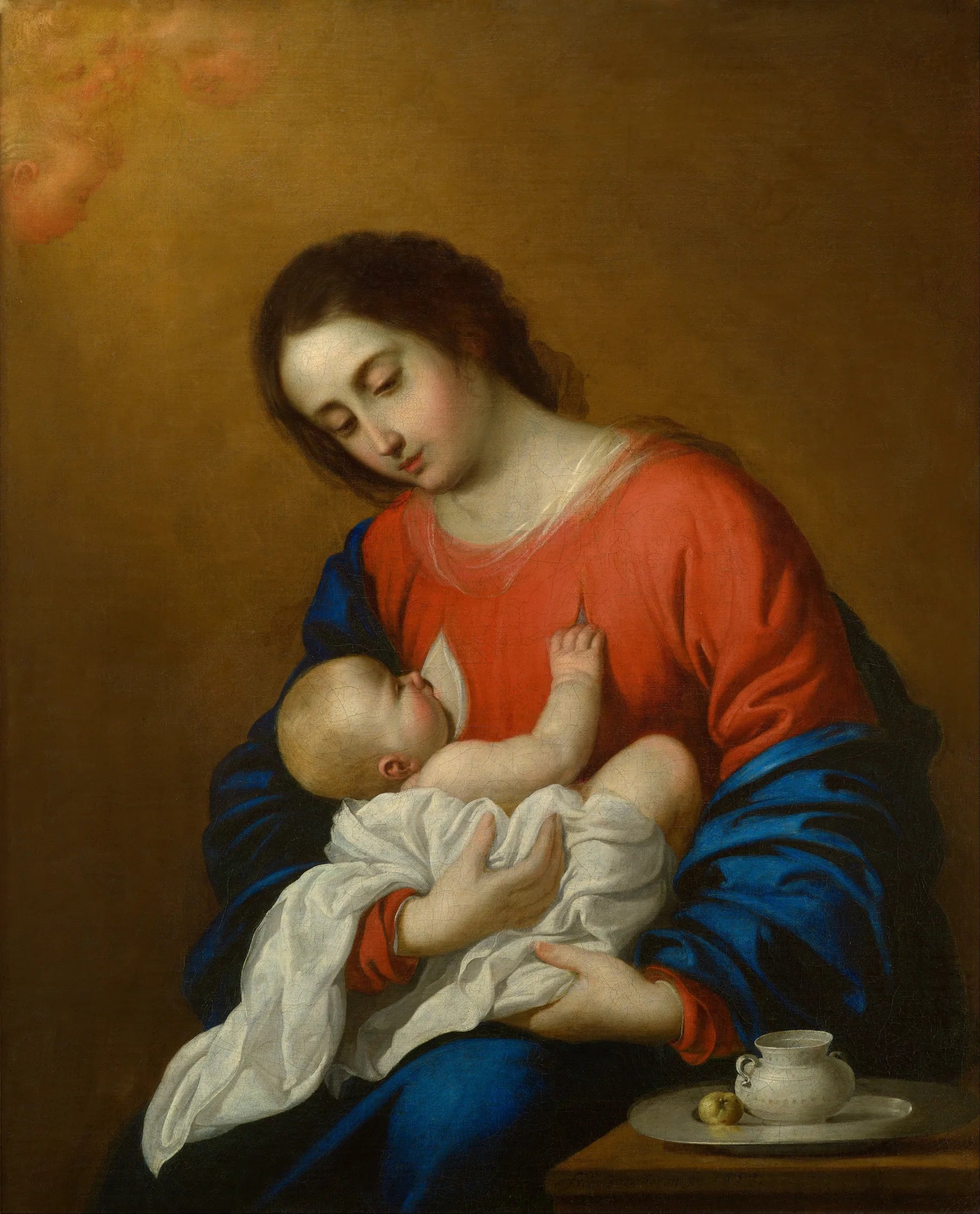 Vierge à l'Enfant - Francisco de Zurbarán image 1 copie de tableau peinte à la main