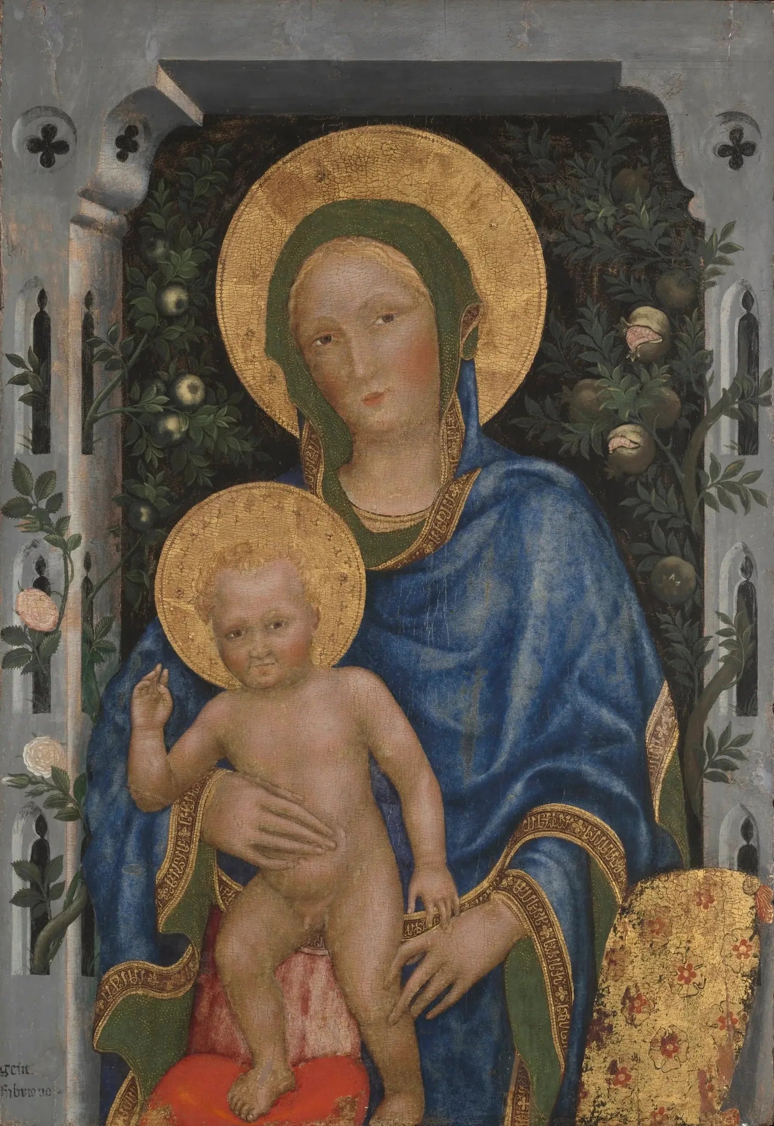 Vierge à l'Enfant - Gentile da Fabriano image 1 reproduction artisanale de tableau