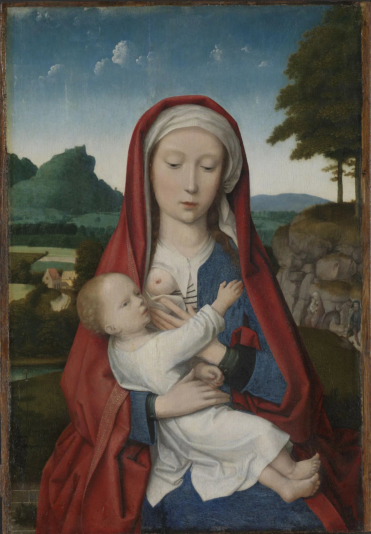Vierge à l'Enfant - Gérard David image 1 copie de tableau peinte à la main
