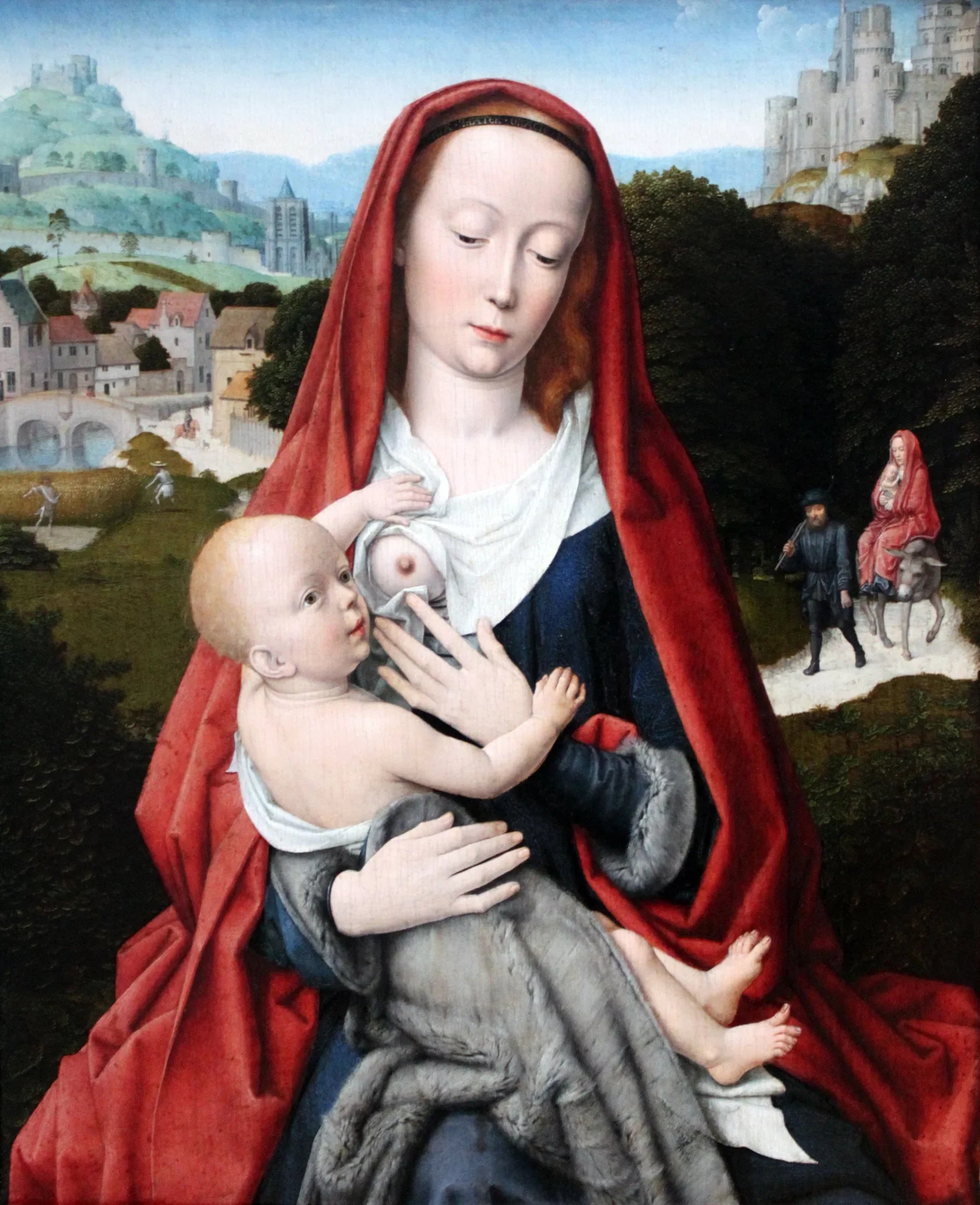 Vierge à l'Enfant - Gérard David image 1 reproduction artisanale de tableau