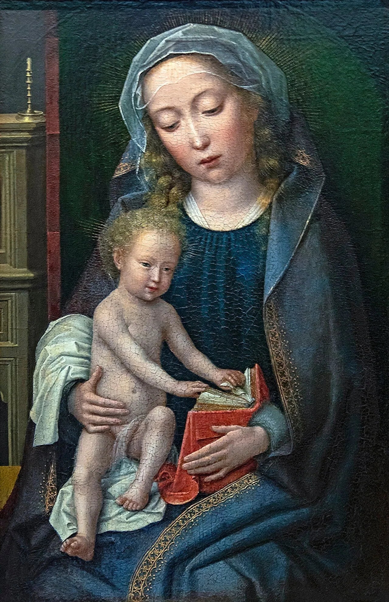 Vierge à l'Enfant - Gérard David image 1 reproduction artisanale de tableau