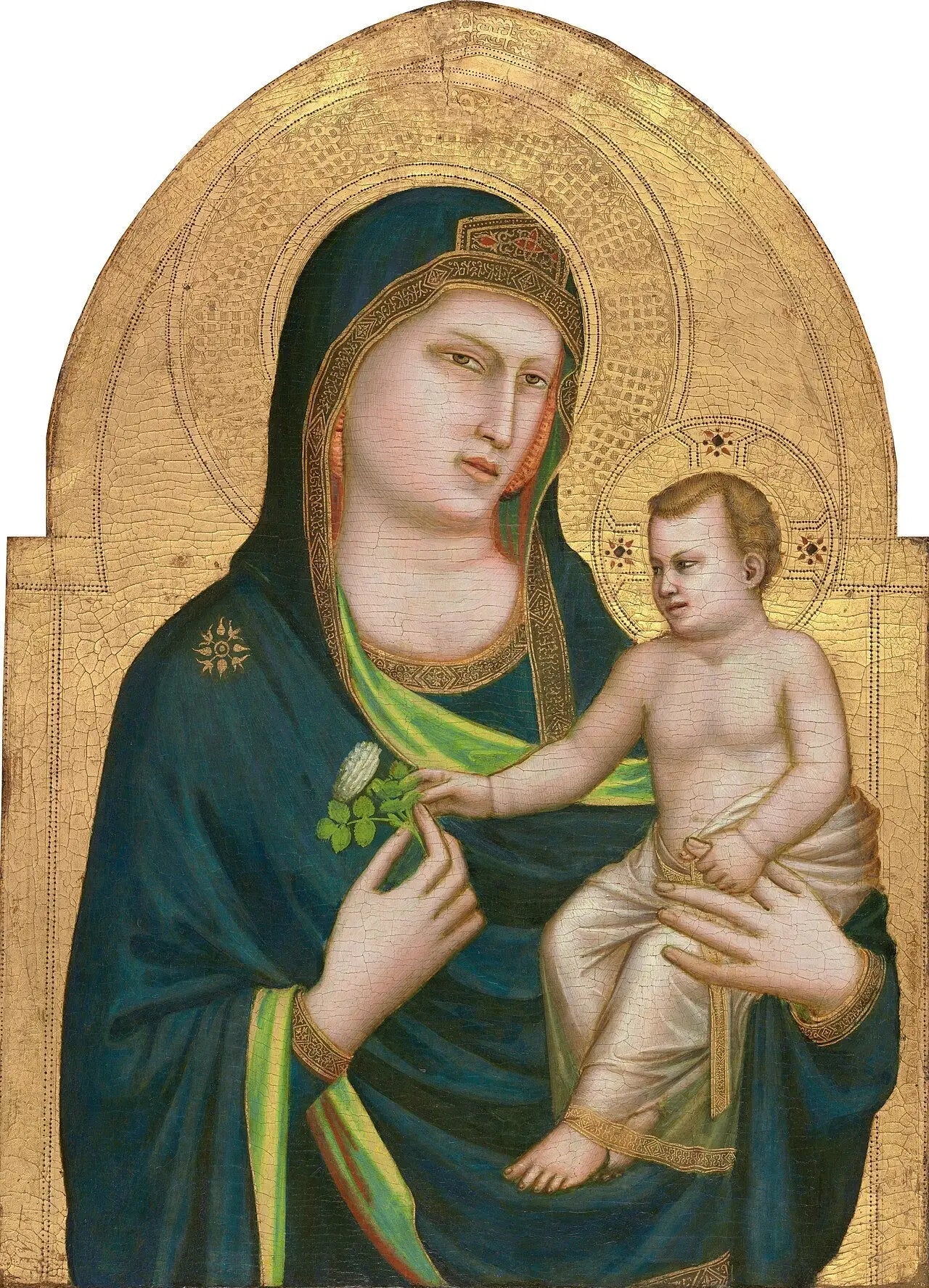 Vierge à l'Enfant - Giotto image 1 reproduction artisanale de tableau