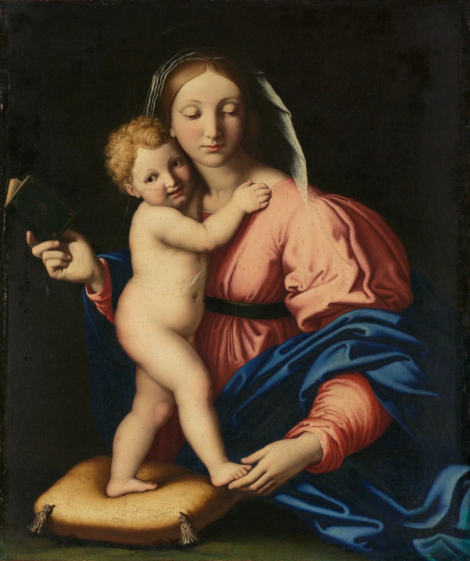 Vierge à l'Enfant - Giovanni Battista Salvi image 1 reproduction d’œuvre d’art à l’huile