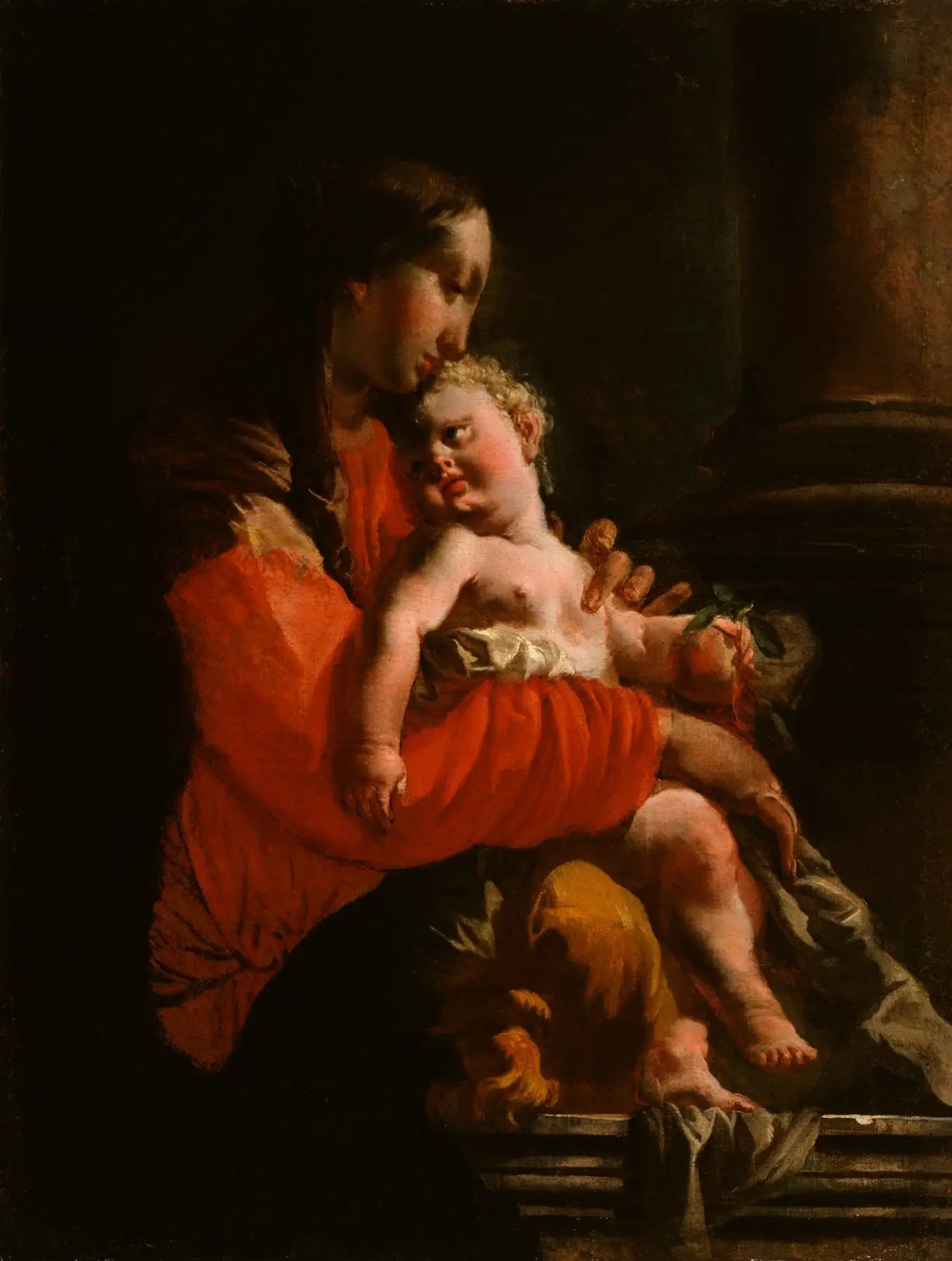 Vierge à l'Enfant - Giovanni Battista Tiepolo image 1 reproduction d’œuvre d’art à l’huile