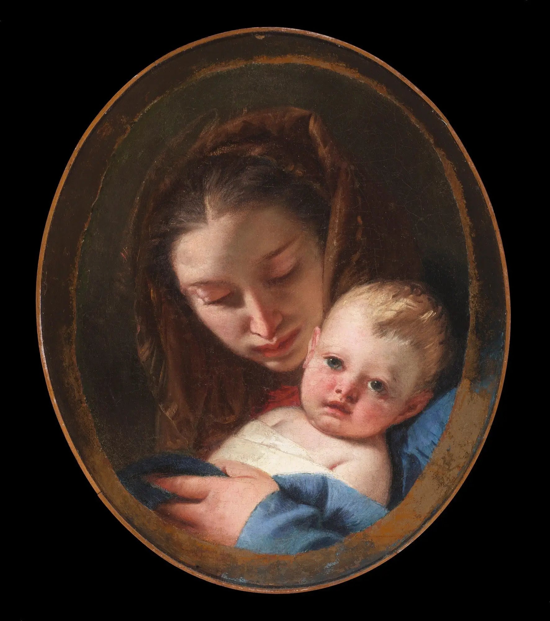 Vierge à l'Enfant - Giovanni Battista Tiepolo image 1 reproduction artisanale de tableau
