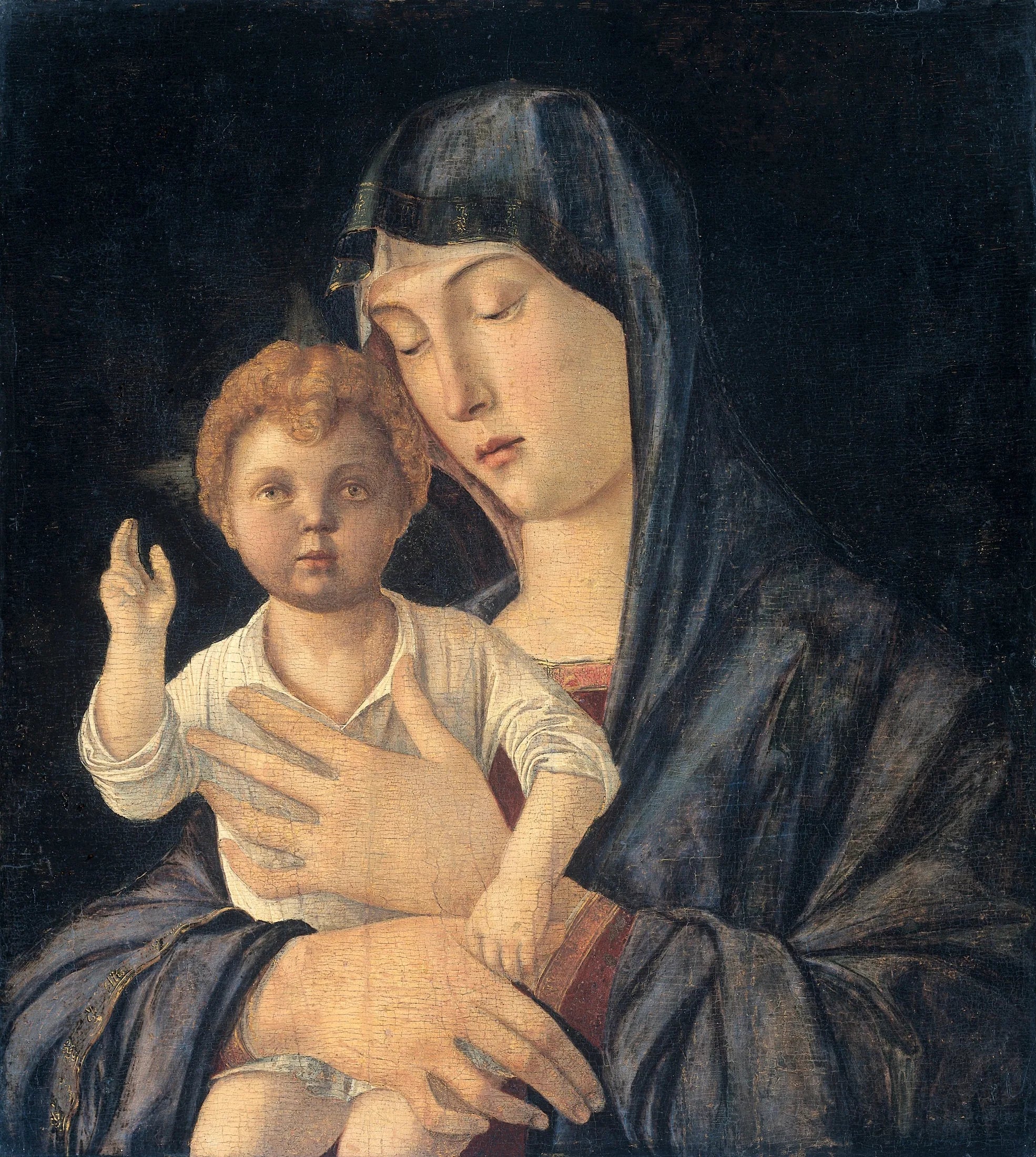 Vierge à l'Enfant - Giovanni Bellini image 1 reproduction artisanale de tableau