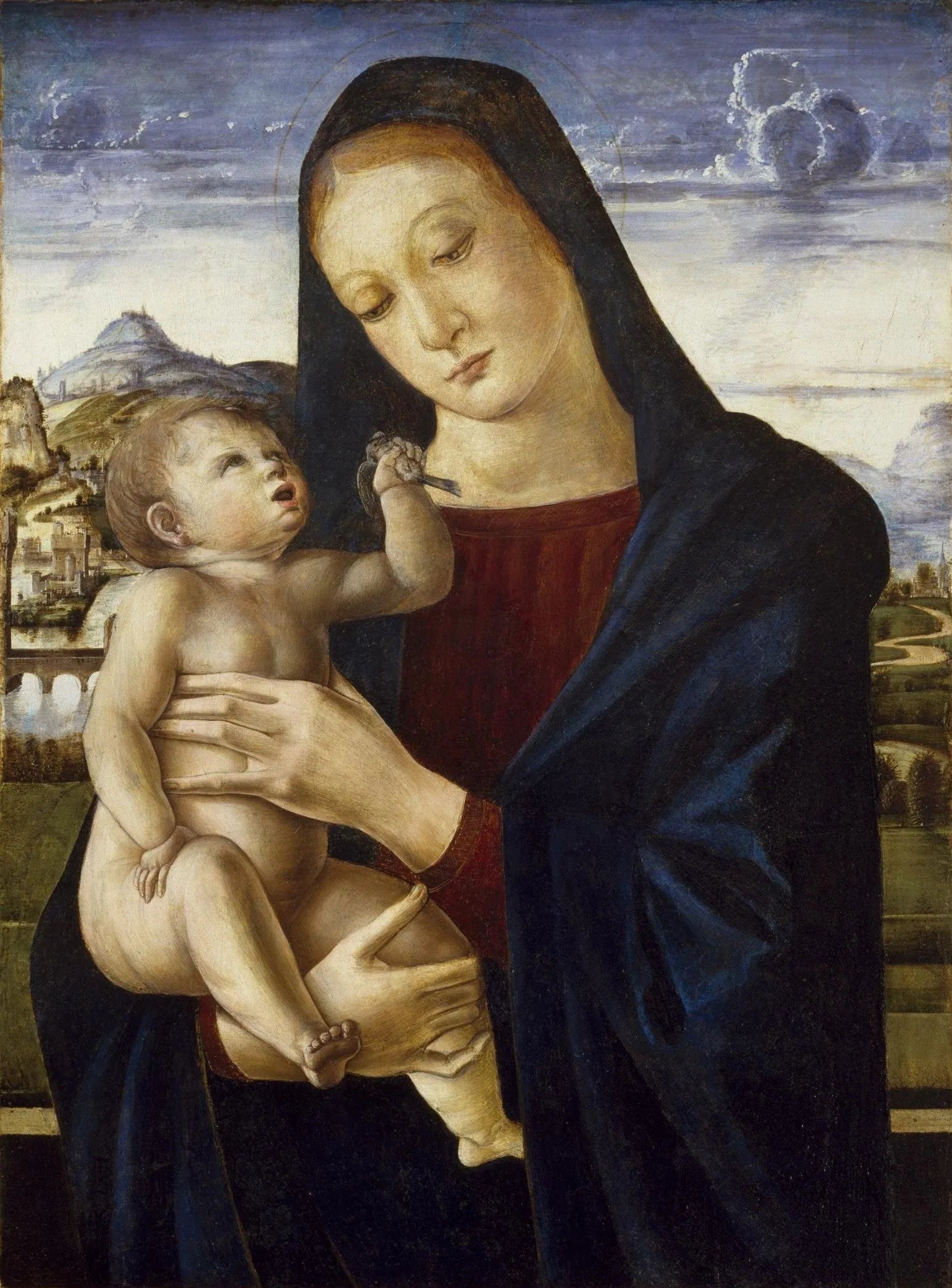 Vierge à l'Enfant - Giovanni Bellini image 1 copie de tableau peinte à la main