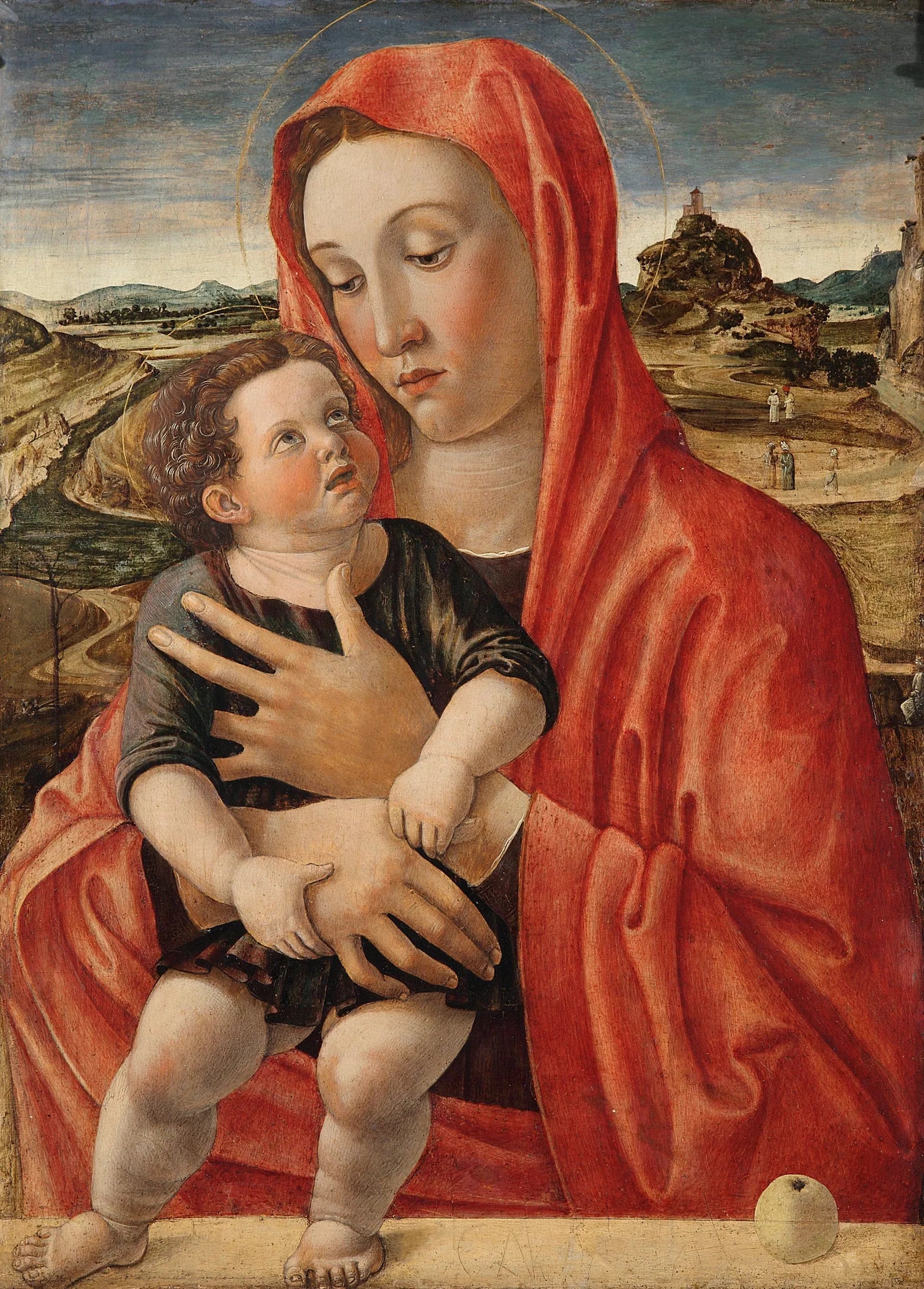 Vierge à l'Enfant - Giovanni Bellini image 1 copie peinte à la main à l’huile