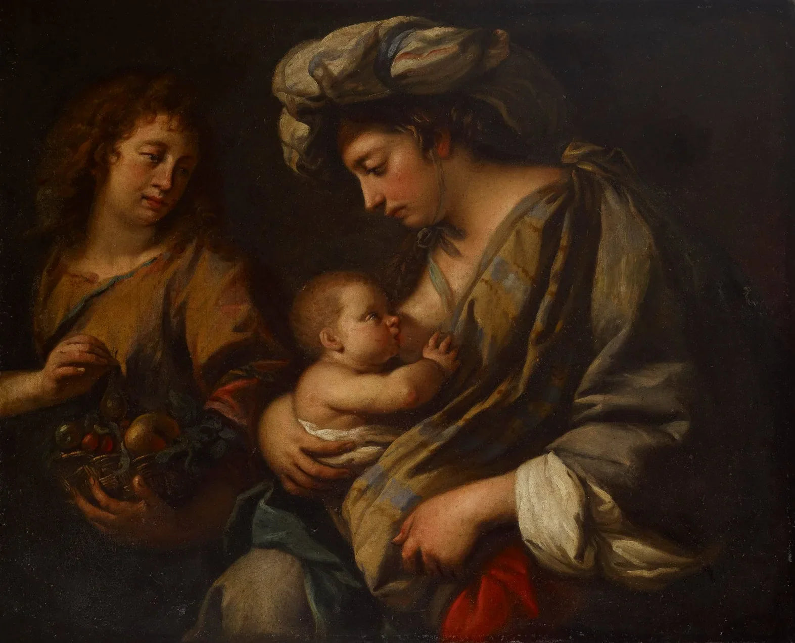 Vierge à l'Enfant - Guercino image 1 reproduction réalisée par Alpha Reproduction