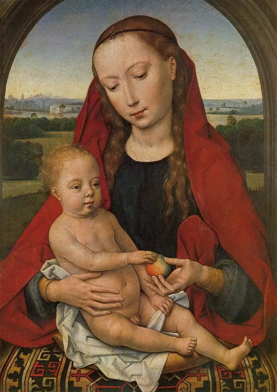 Vierge à l'Enfant. - Hans Memling image 1 reproduction réalisée par Alpha Reproduction