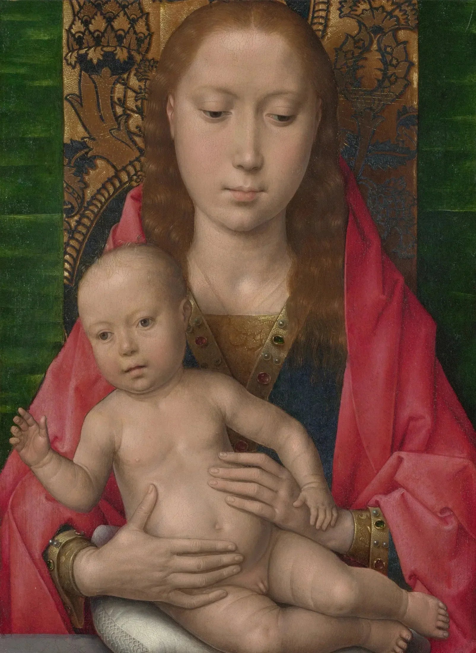 Vierge à l'Enfant - Hans Memling image 1 copie peinte à la main à l’huile