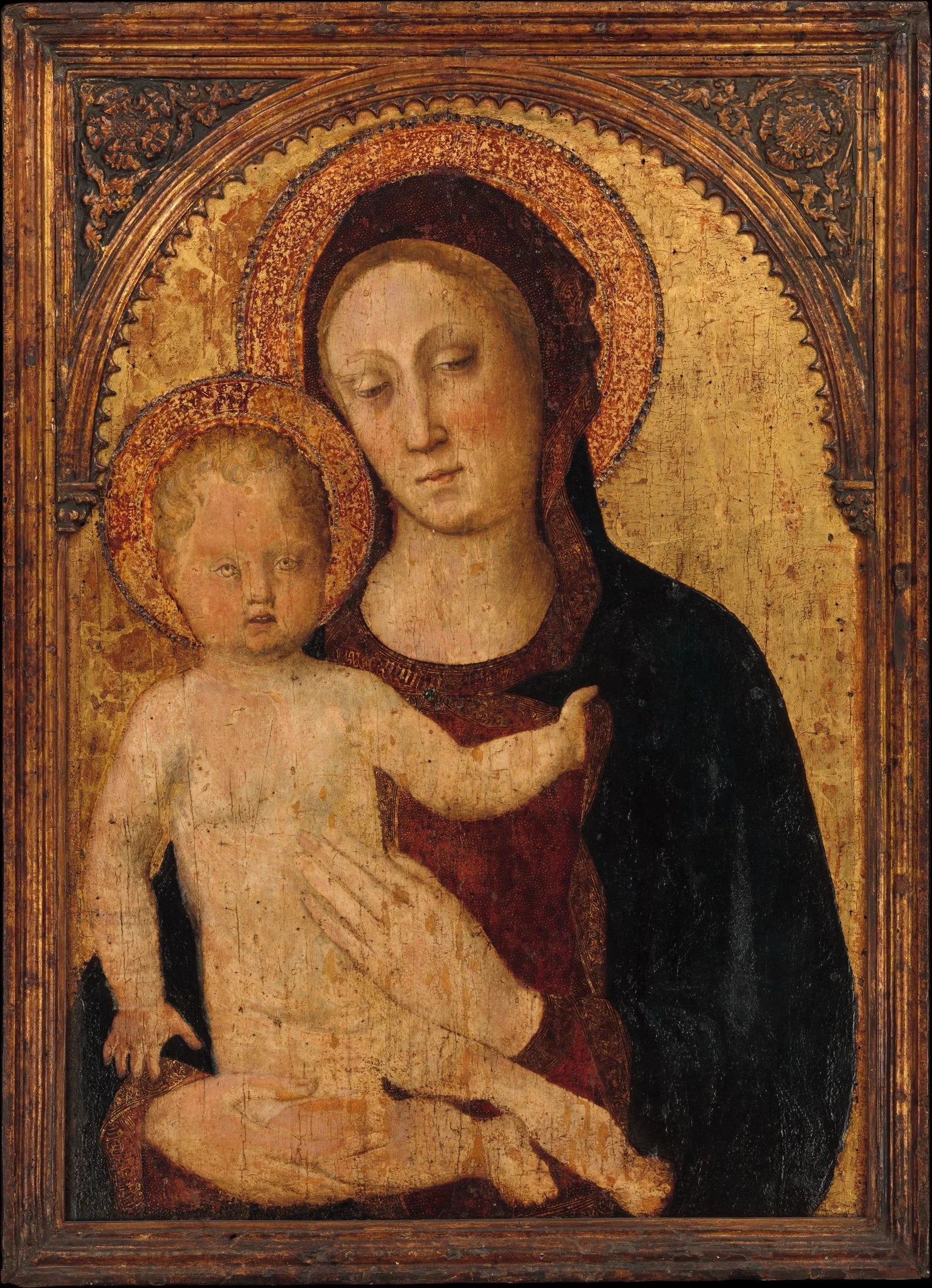 Vierge à l'Enfant - Iacopo Bellini image 1 reproduction de peinture à l’huile