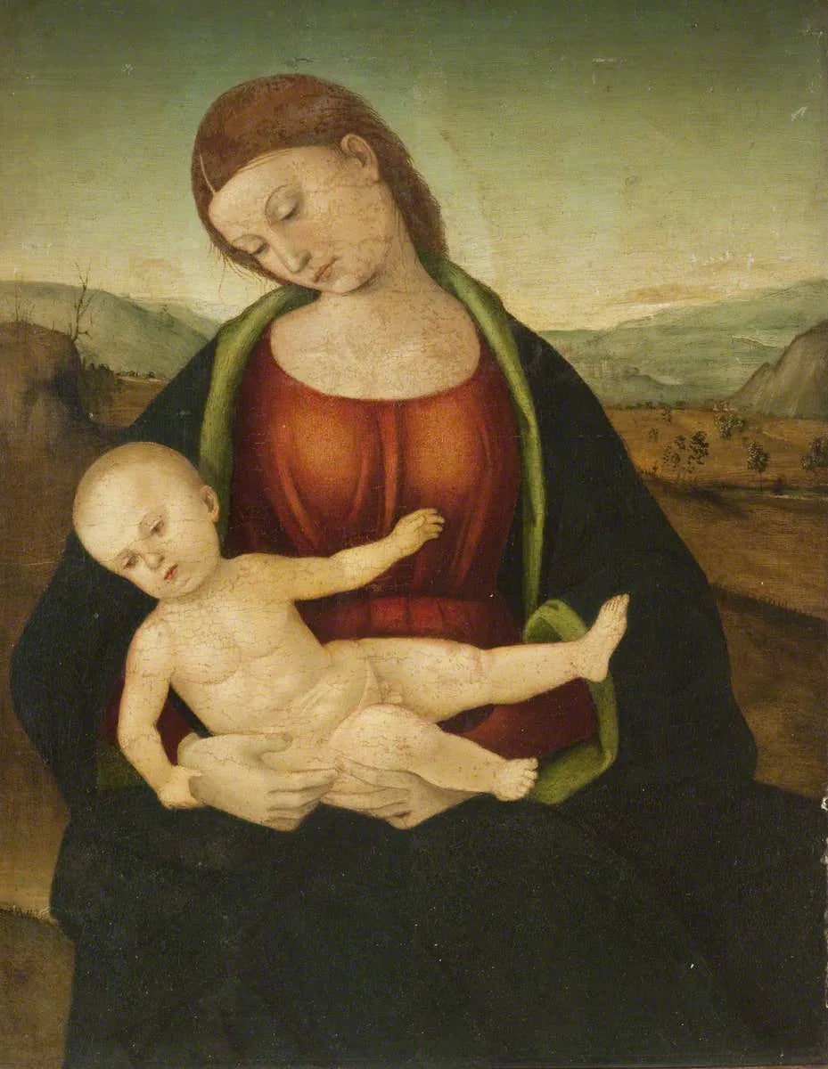 Vierge à l'Enfant - Luca Signorelli image 1 copie de tableau peinte à la main
