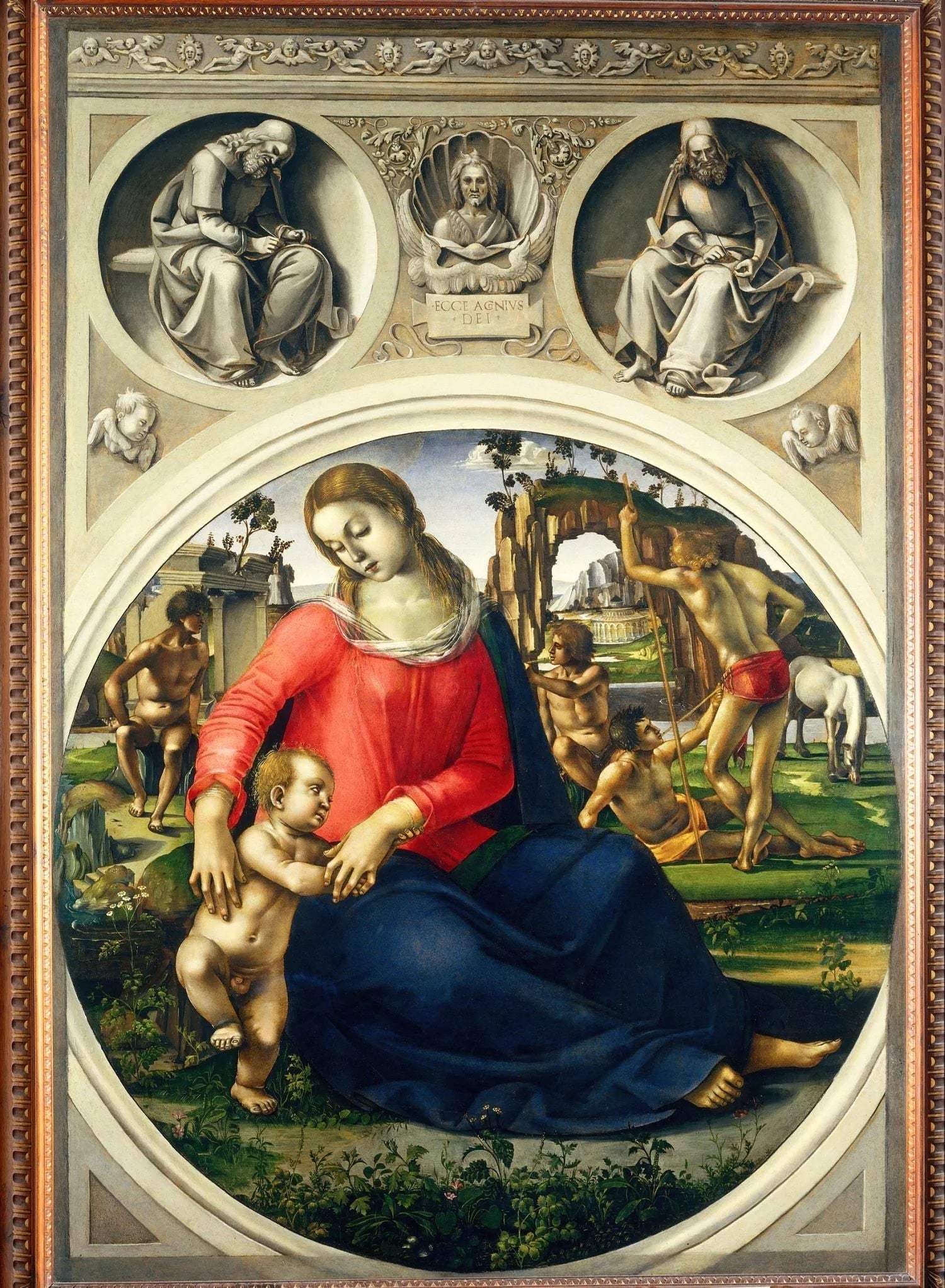 Vierge à l'enfant - Luca Signorelli image 1 tableau peint à l’huile sur toile