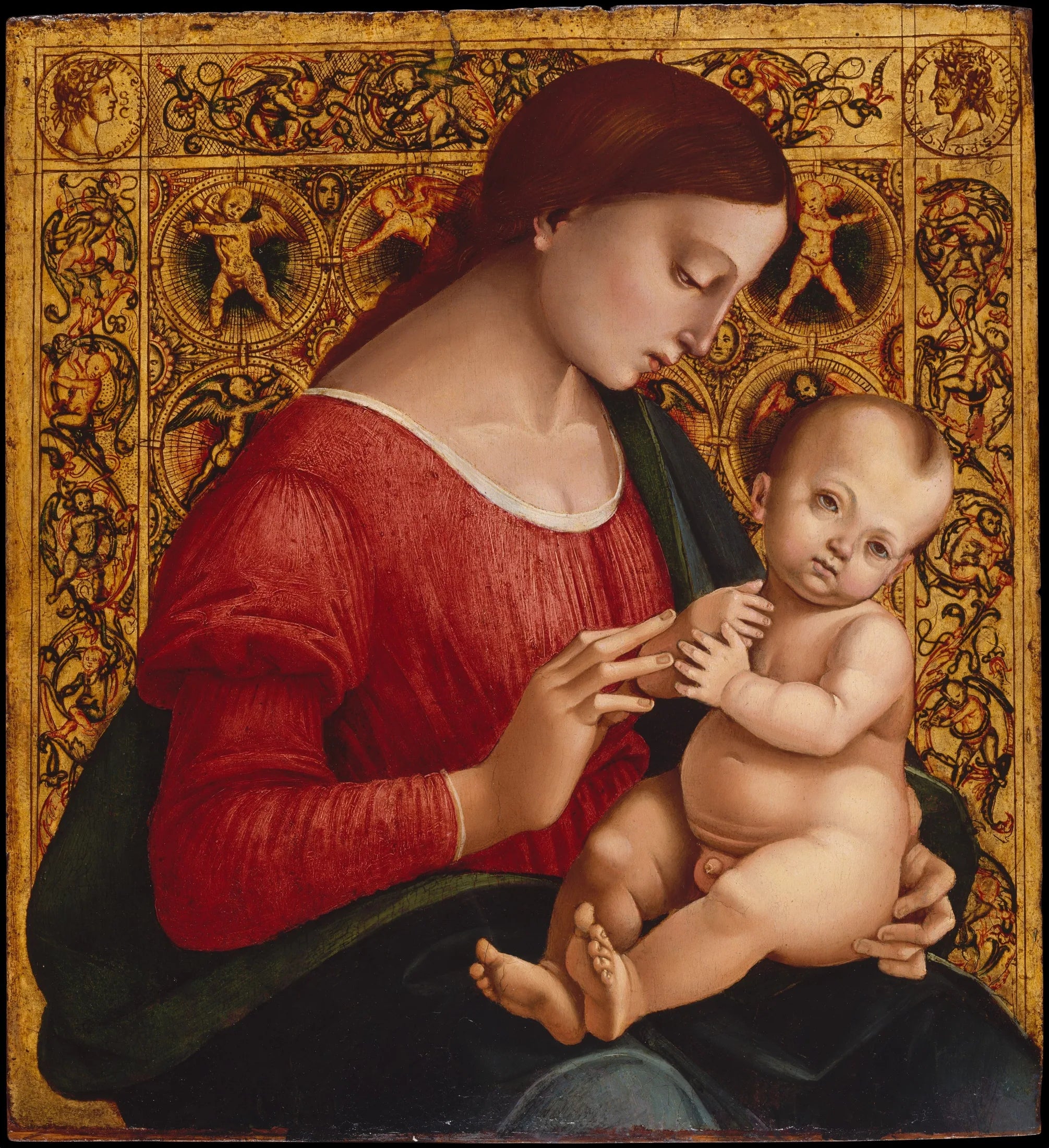Vierge à l'Enfant - Luca Signorelli image 1 tableau peint à l’huile sur toile
