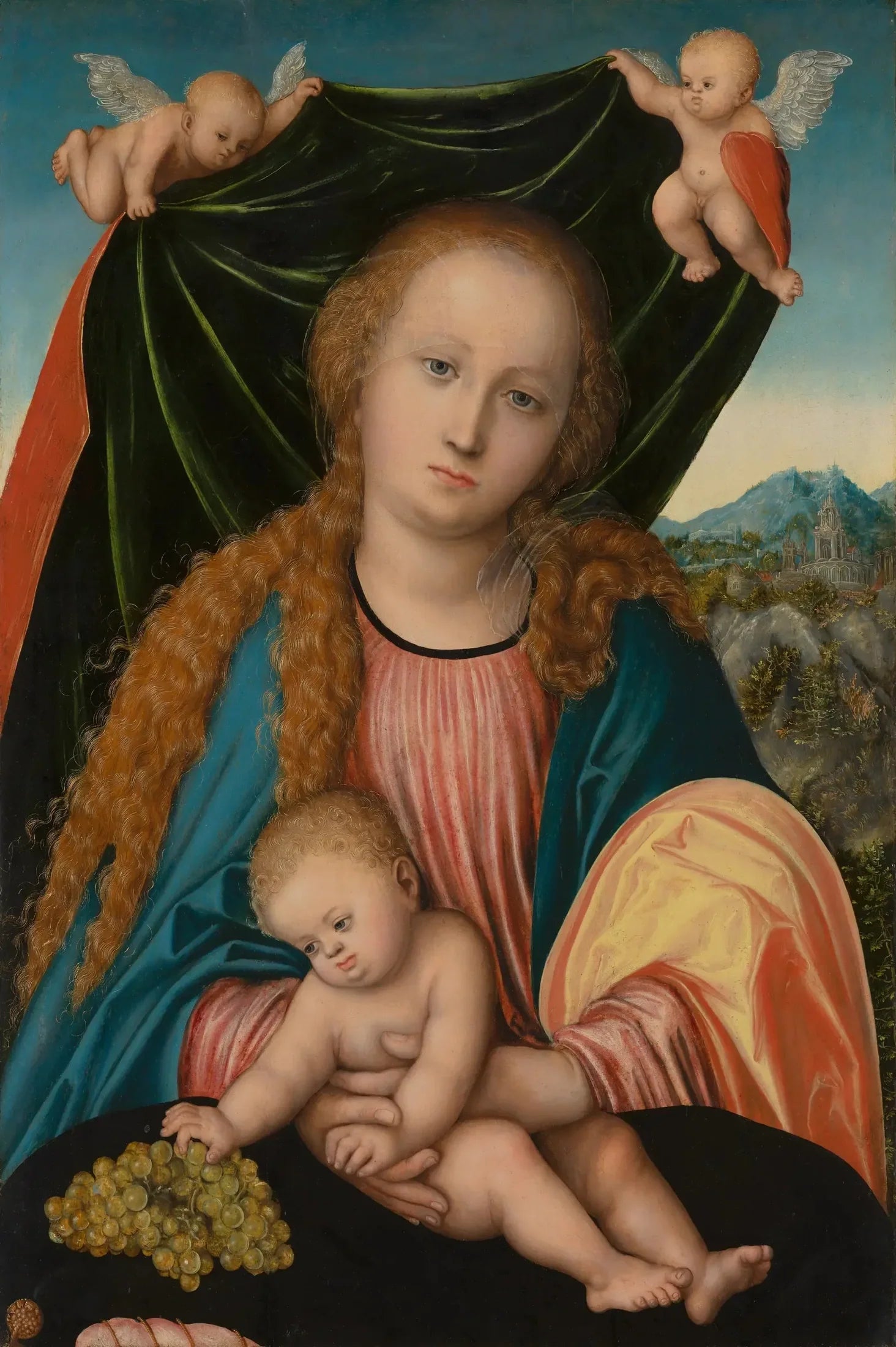Vierge à l'Enfant - Lucas Cranach the Elder image 1 copie de tableau peinte à la main