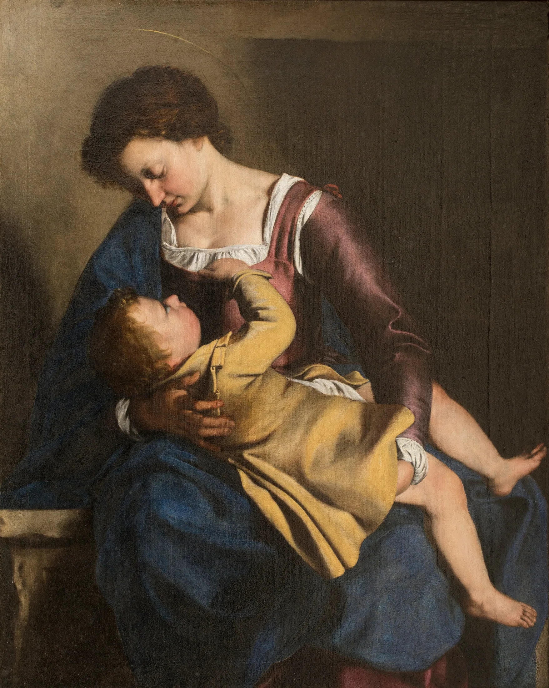 Vierge à l'Enfant - Orazio Gentileschi image 1 copie peinte à la main à l’huile