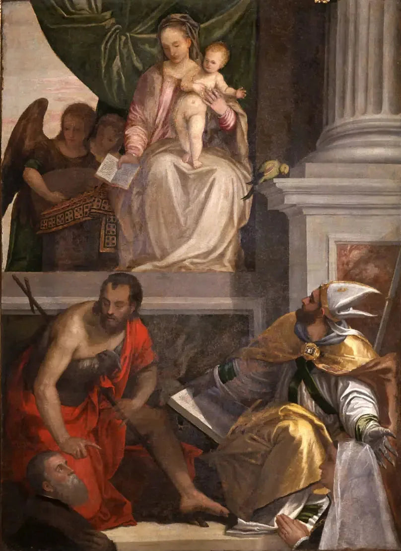 Vierge à l'enfant - Paul Véronèse image 1 reproduction artisanale de tableau