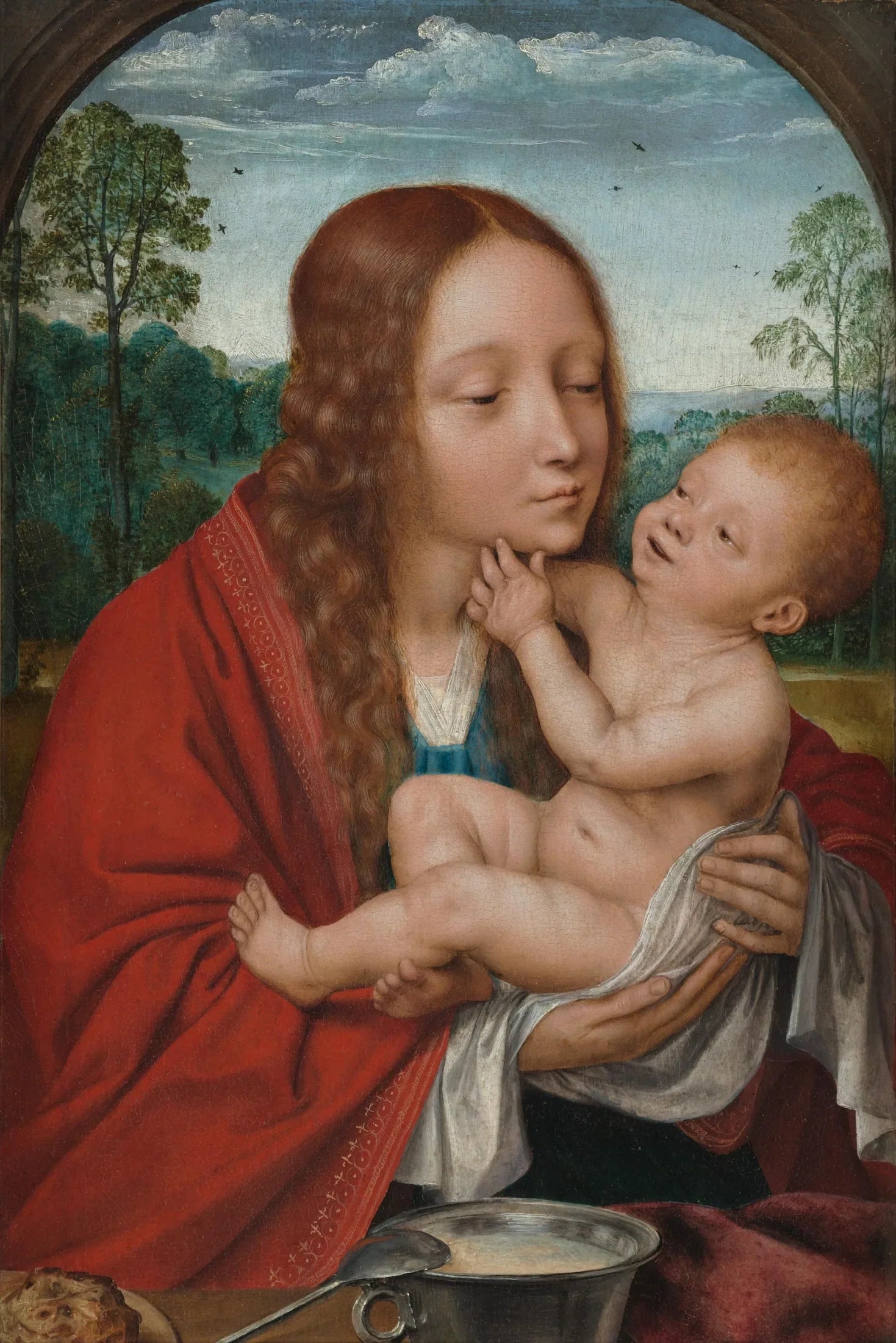 Vierge à l'Enfant. - Quentin Metsys image 1 reproduction de peinture à l’huile
