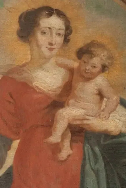 Vierge à l'Enfant (retable de Saint-Roch) - Peter Paul Rubens image 1 reproduction de peinture à l’huile