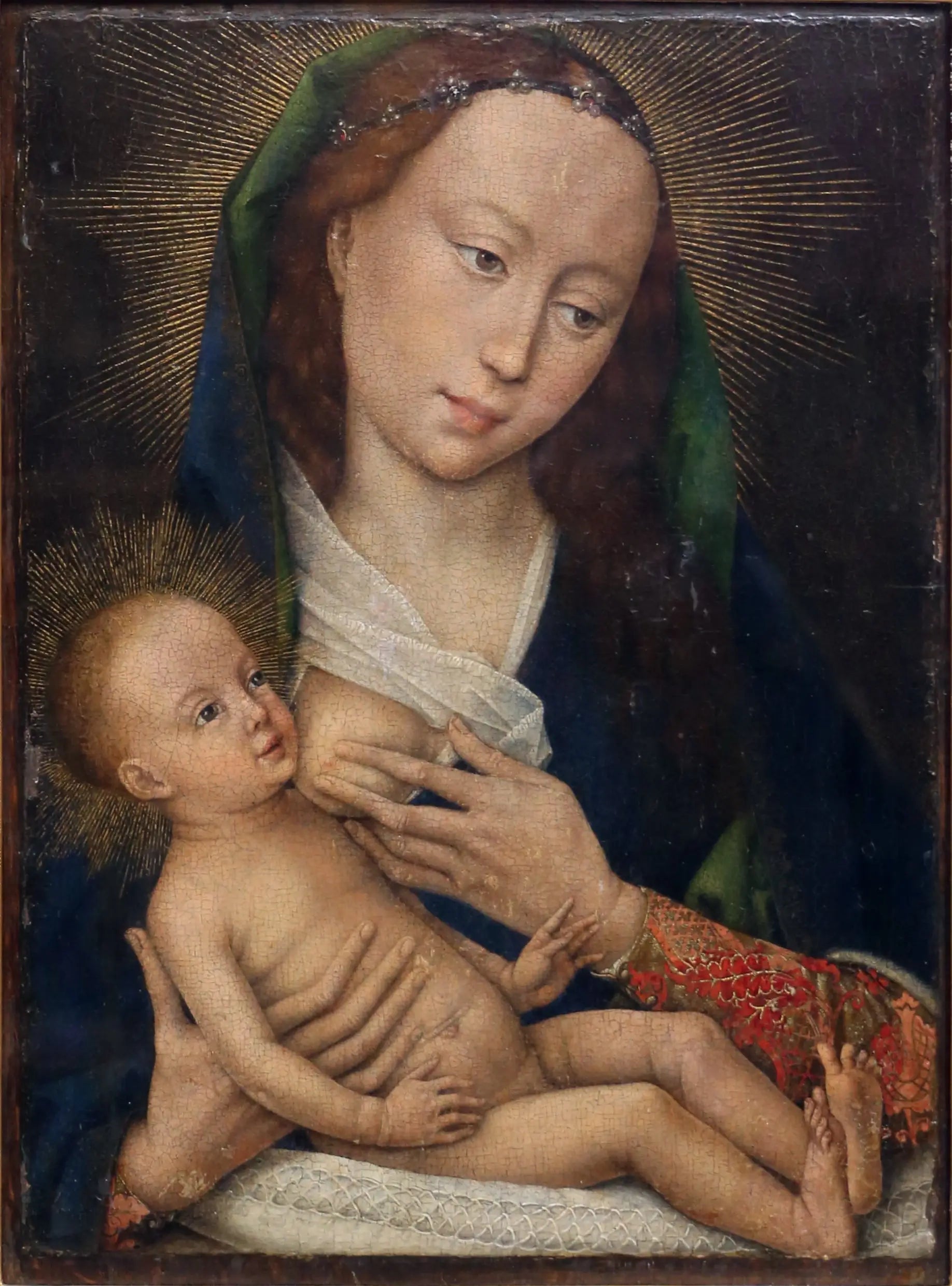 Vierge à l'Enfant - Rogier van der Weyden image 1 copie de tableau peinte à la main