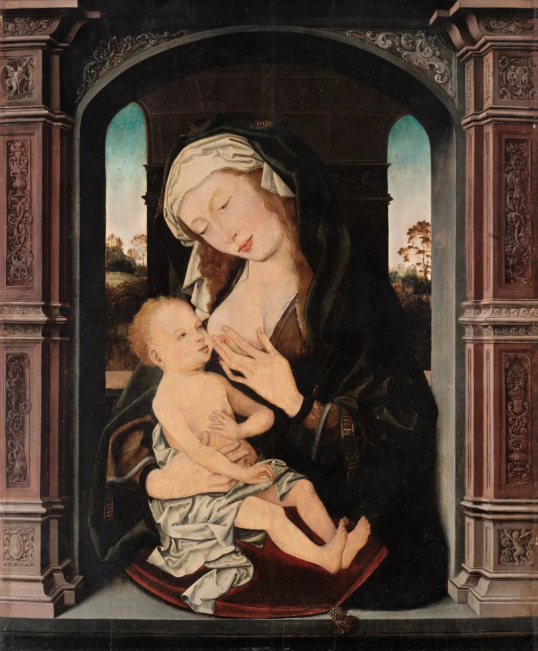 Vierge à l'Enfant - Rogier van der Weyden image 1 reproduction artisanale de tableau
