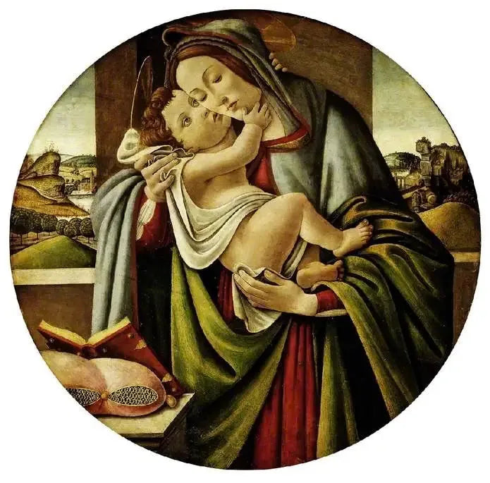 Vierge à l'Enfant - Sandro Botticelli image 1 reproduction d’œuvre d’art à l’huile