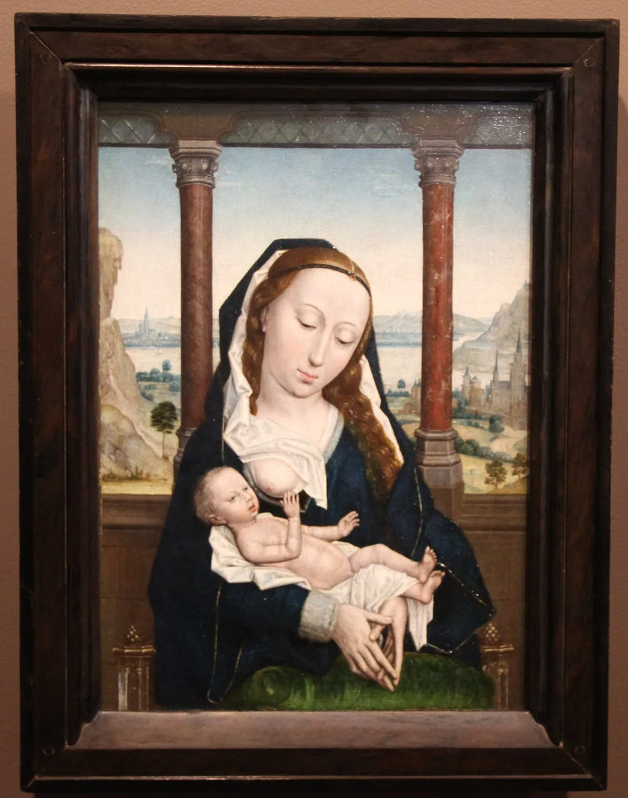 Vierge à l'Enfant - Simon Marmion image 1 reproduction de peinture à l’huile