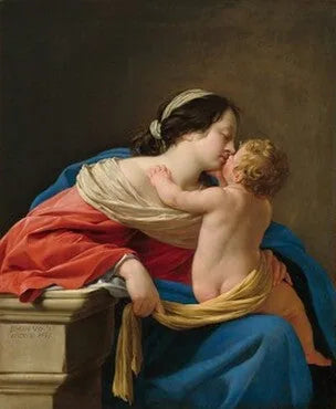 Vierge à l'Enfant - Simon Vouet image 1 reproduction de peinture à l’huile