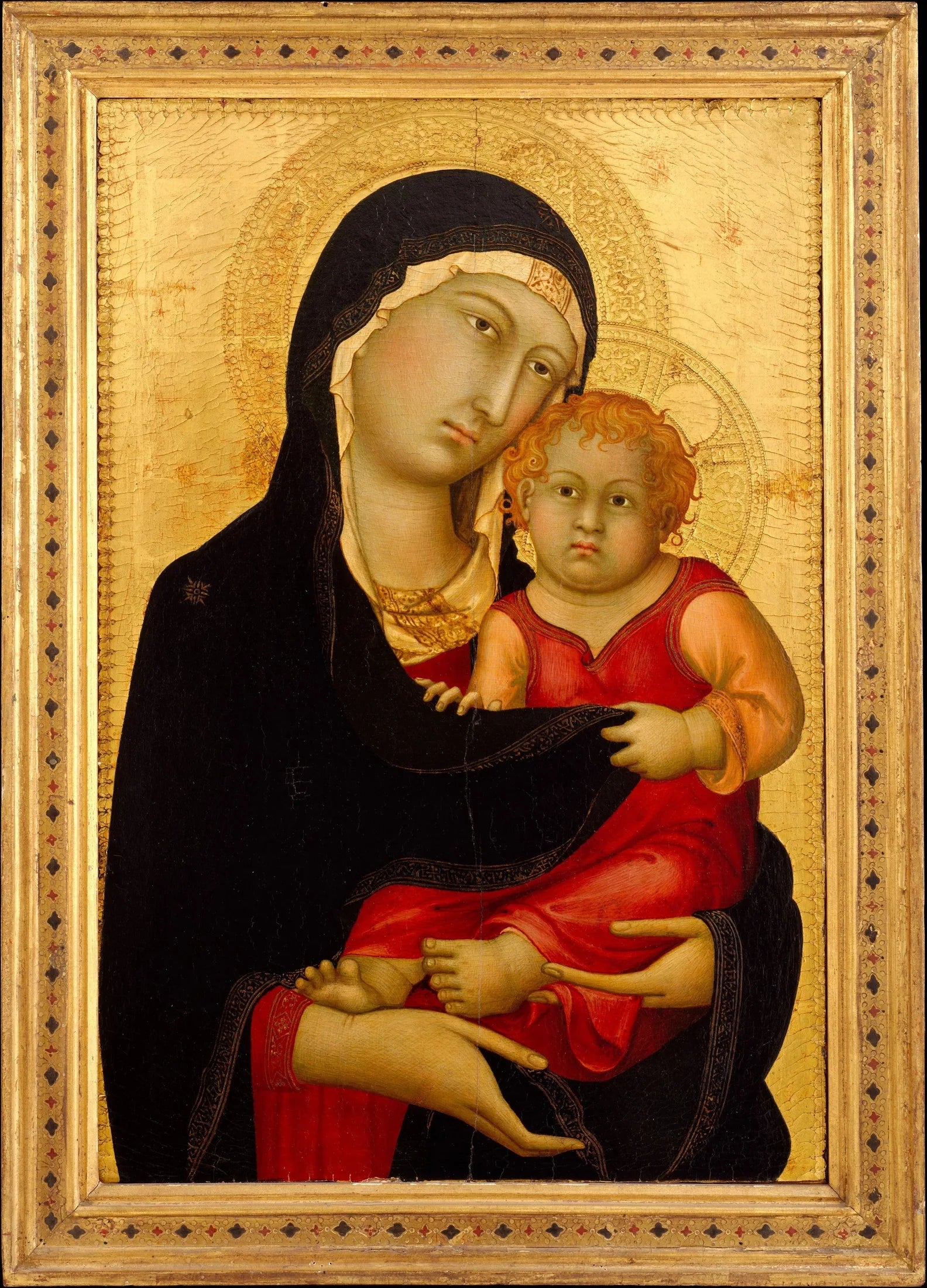 Vierge à l'Enfant - Simone Martini image 1 tableau peint à l’huile sur toile