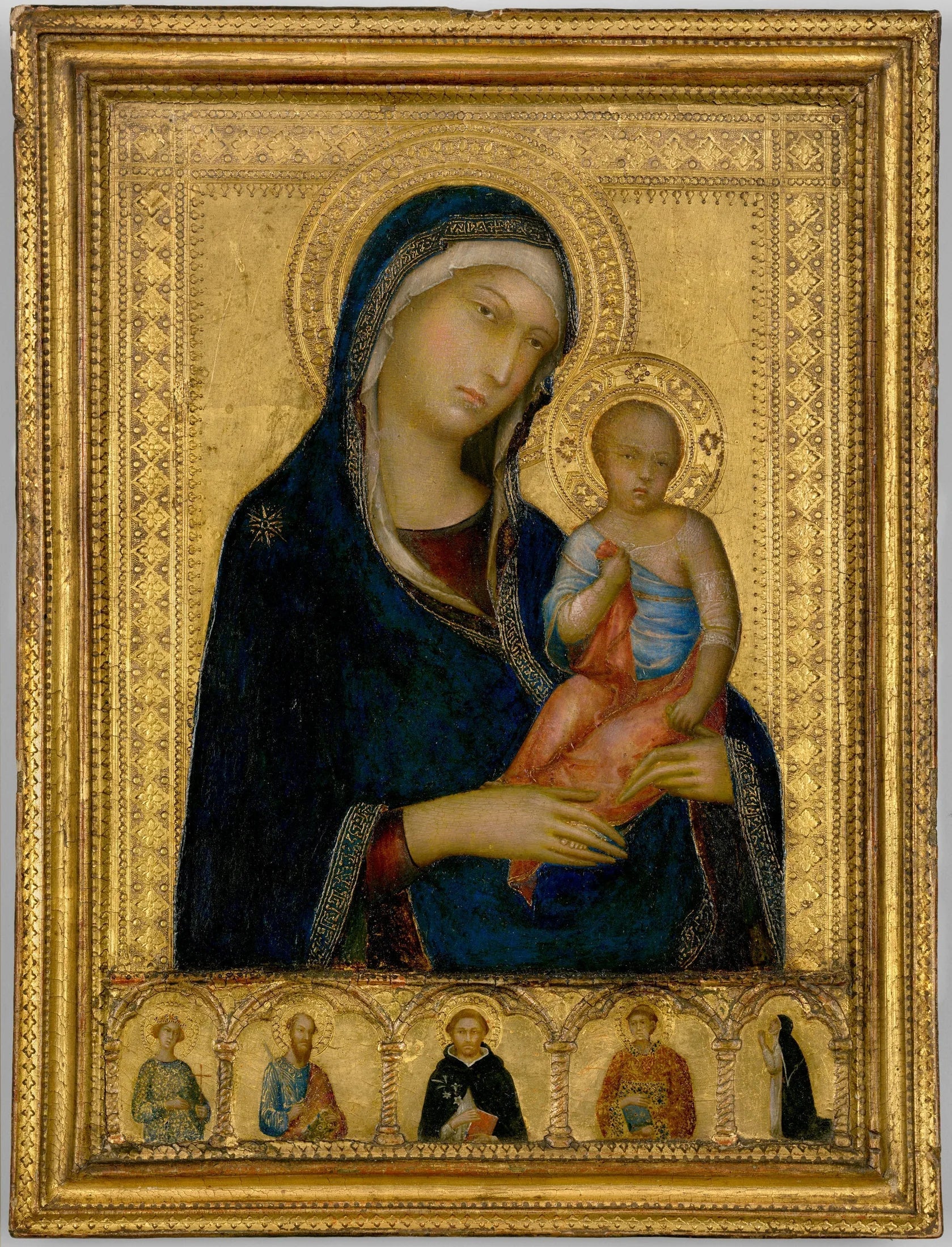 Vierge à l'Enfant - Simone Martini image 1 reproduction de peinture à l’huile