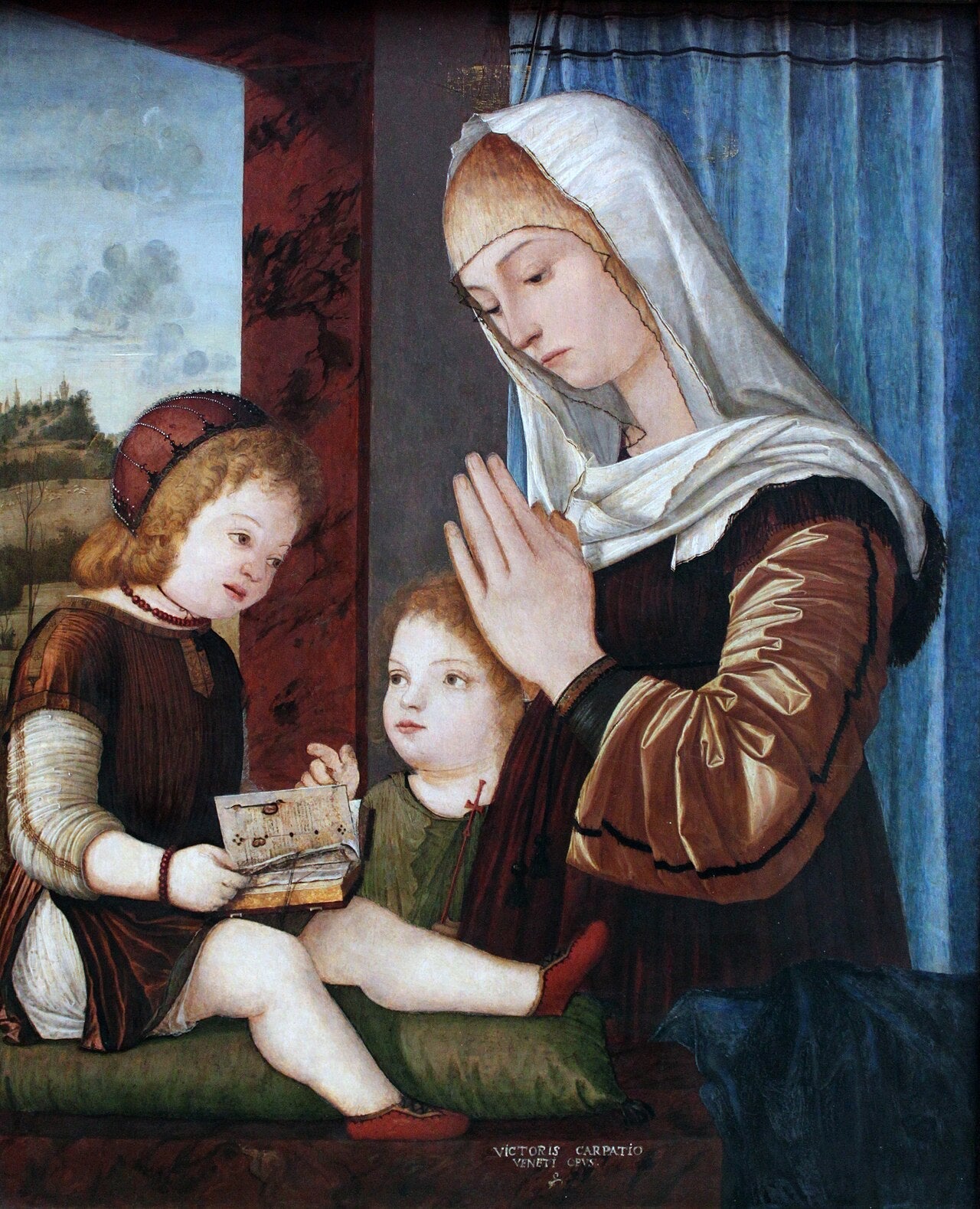 Vierge à l'Enfant - Vittore Carpaccio image 1 copie de tableau peinte à la main