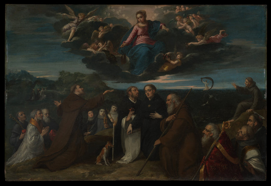 La Vierge adorée des saints - Scarsellino (Ippolito Scarsella)