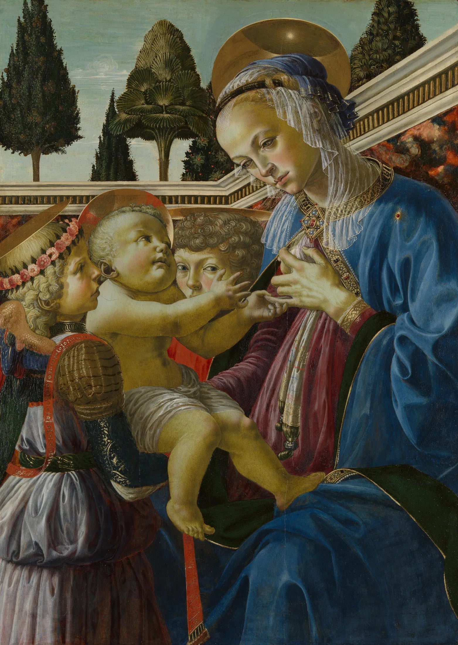 Vierge allaitant - Andrea del Verrocchio image 1 reproduction artisanale de tableau