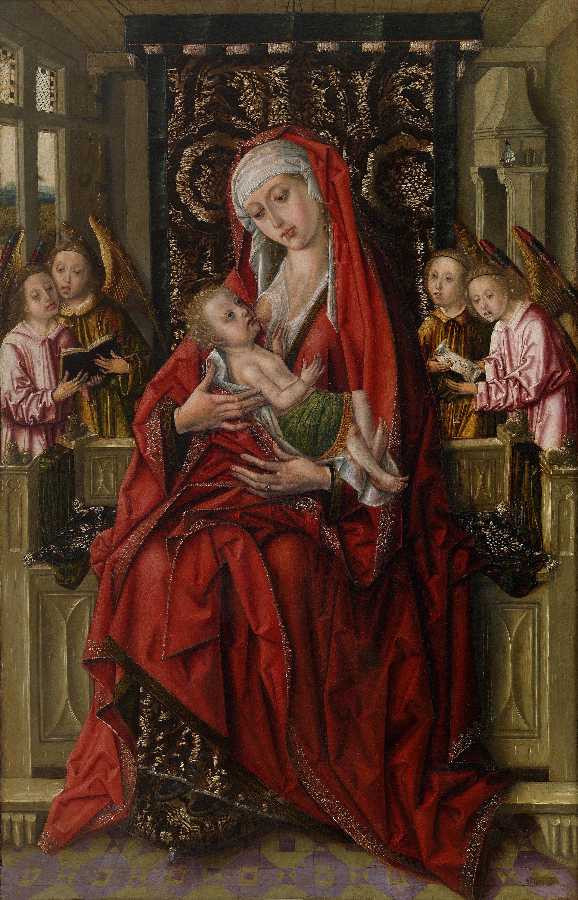 La Vierge allaitant l'enfant - Master of the Luna Altarpiece