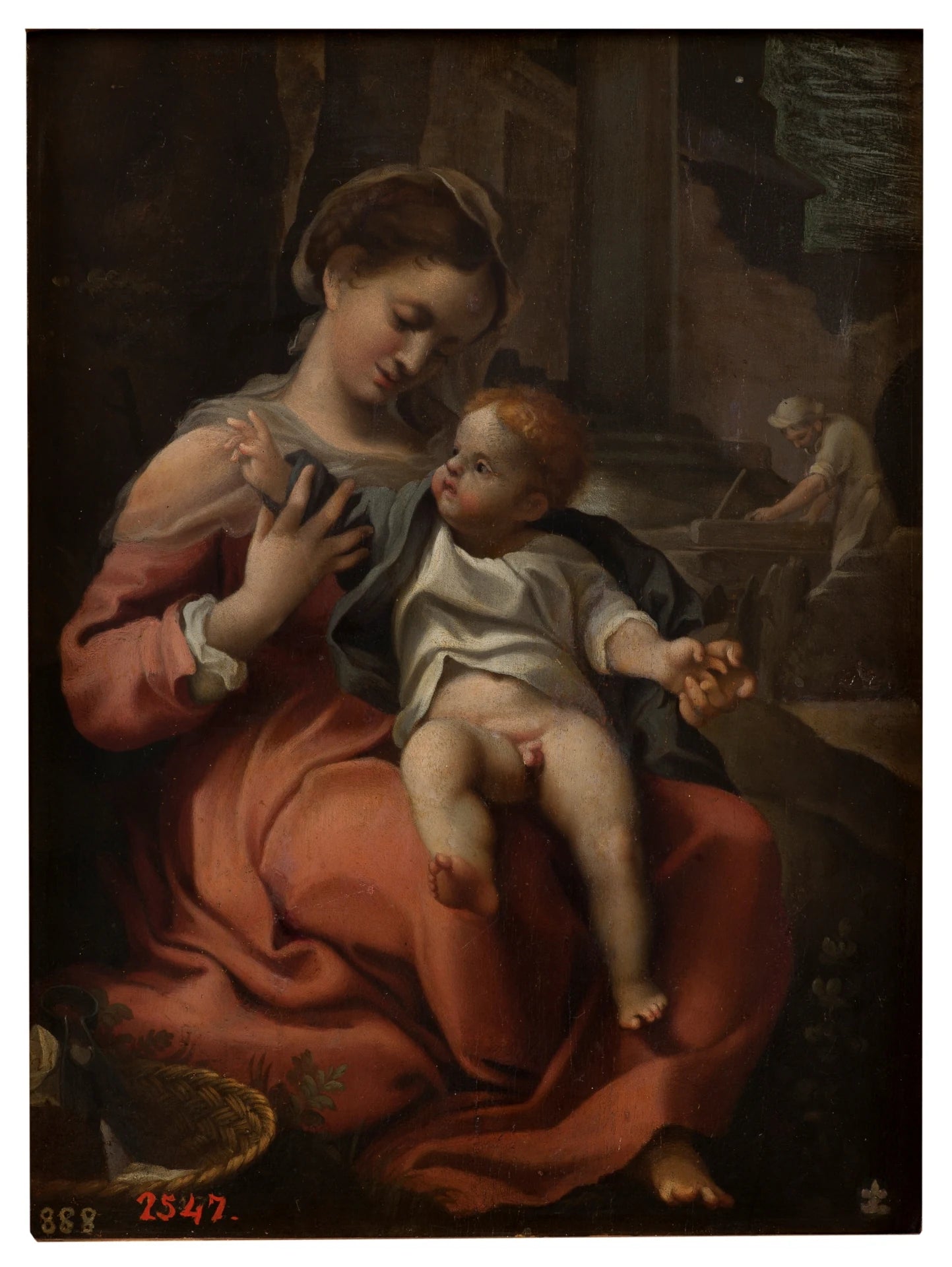 La Vierge au panier - Artiste inconnu