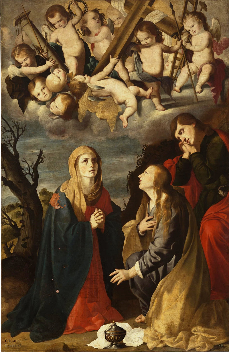 La Vierge avec la Madeleine et saint Jean - Mateo Gilarte