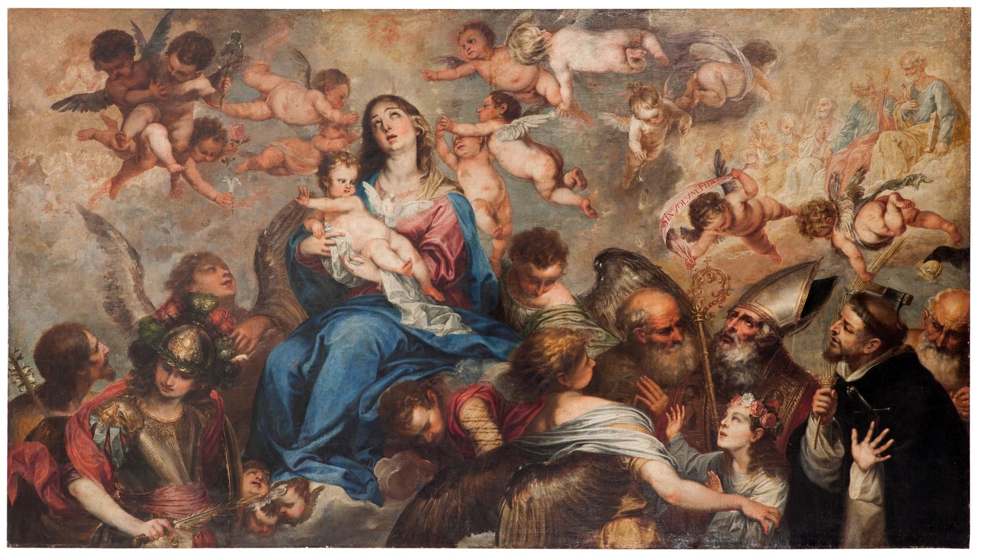 La Vierge avec les saints - Pedro Atanasio Bocanegra