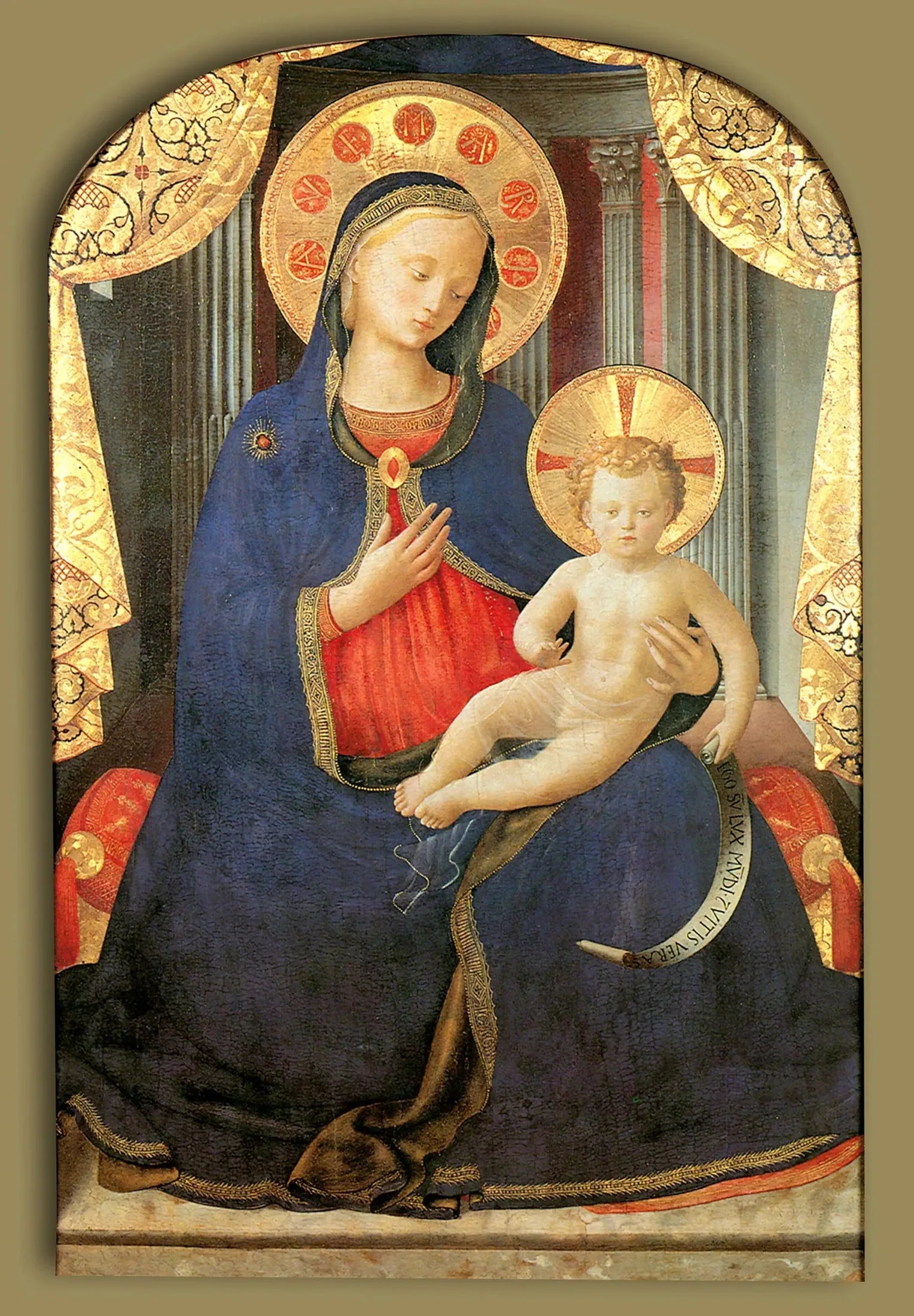 Vierge d'humilité - Fra Angelico image 1 reproduction de peinture à l’huile