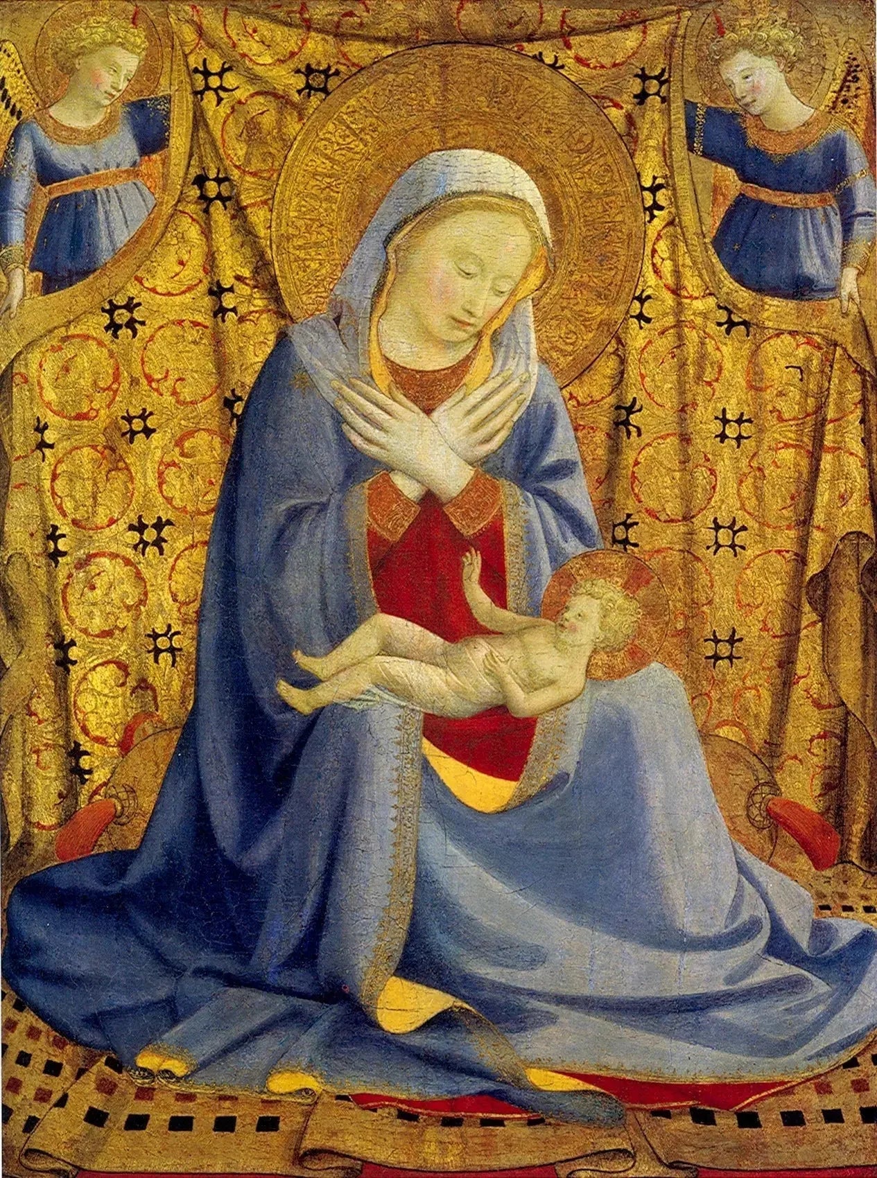Vierge d'humilité - Fra Angelico image 1 reproduction artisanale de tableau