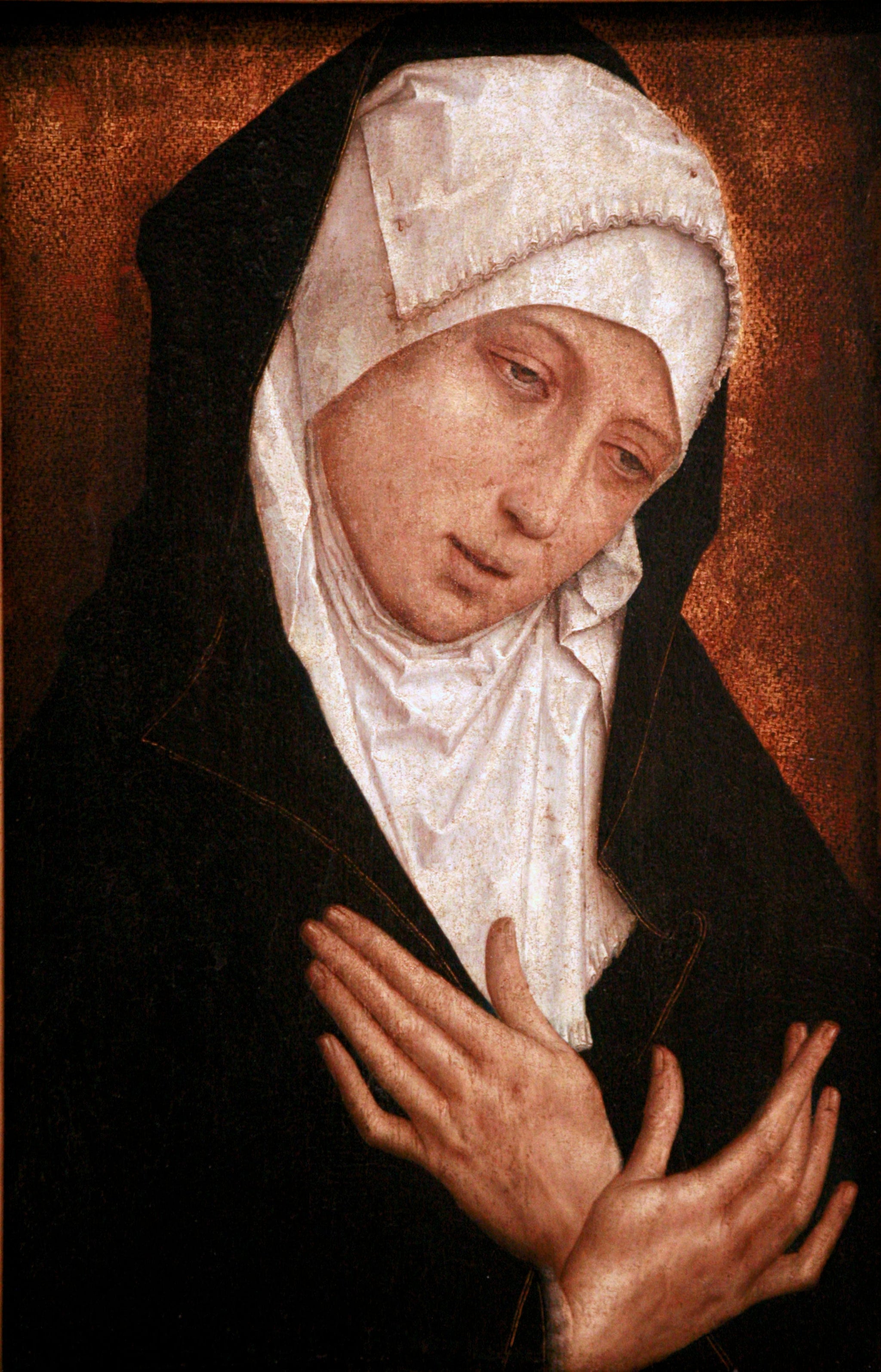 Vierge de douleur - Simon Marmion image 1 reproduction artisanale de tableau