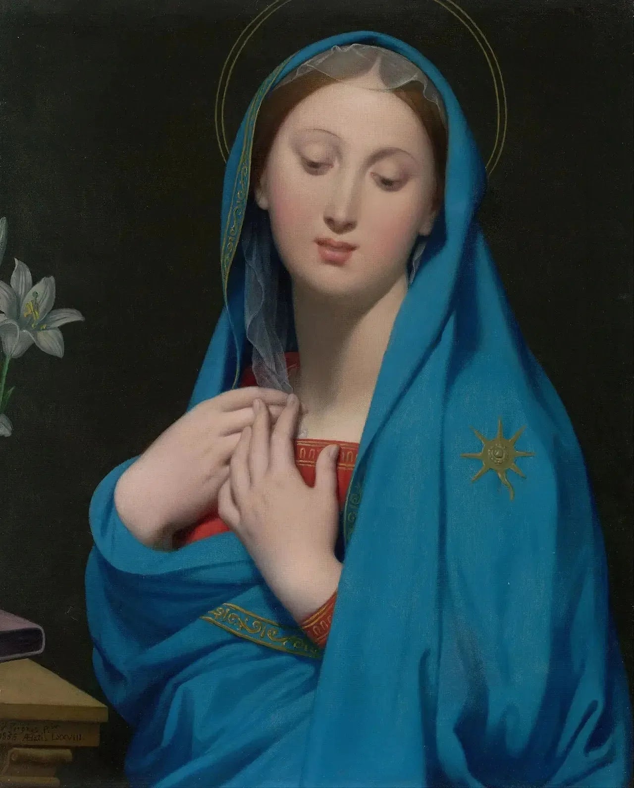Vierge de l'Adoption - Jean-Auguste-Dominique Ingres image 1 copie de tableau peinte à la main