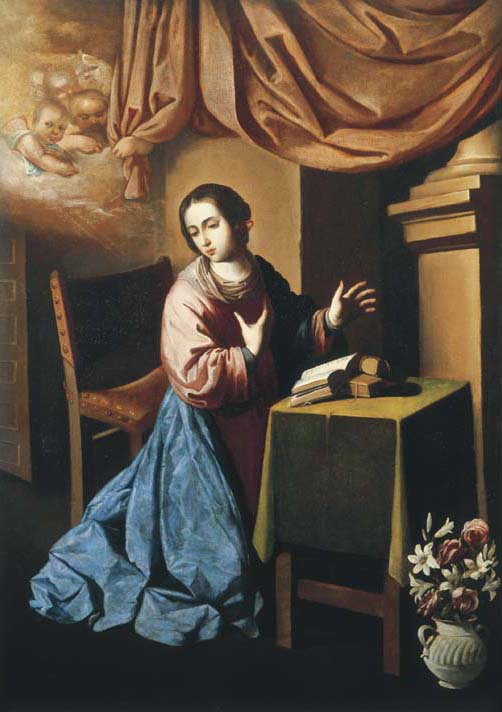 Vierge de l'Annonciation - Francisco de Zurbarán