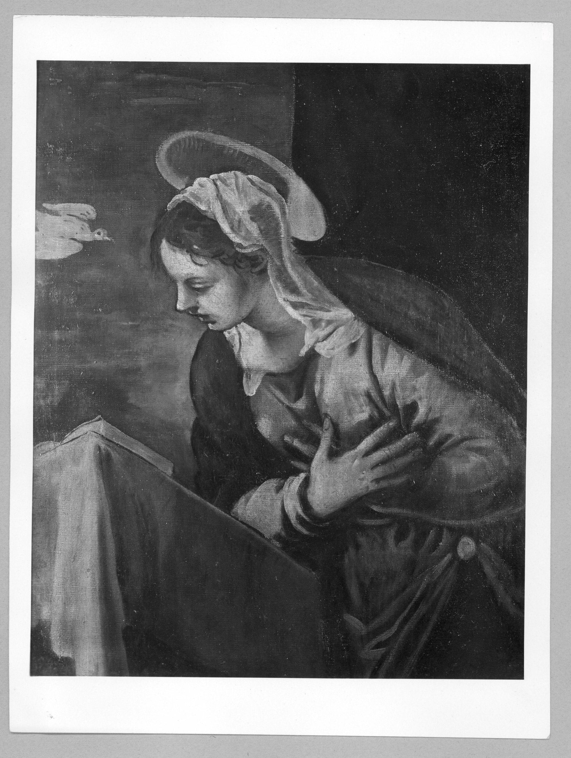 Vierge de l'Annonciation - Jacopo Tintoretto image 1 copie peinte à la main à l’huile