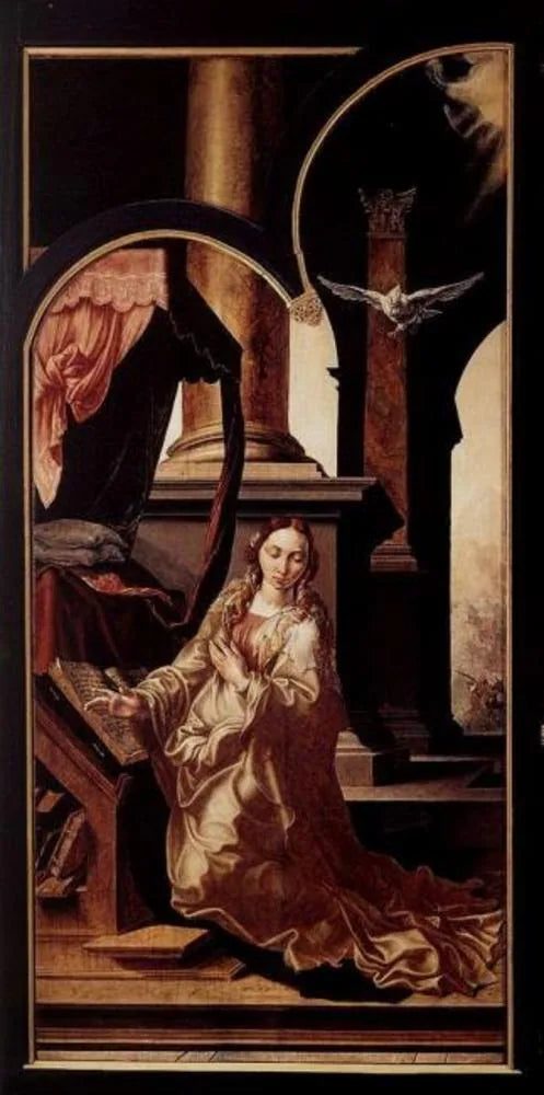 Vierge de l'Annonciation - Maarten van Heemskerck image 1 tableau peint à l’huile sur toile